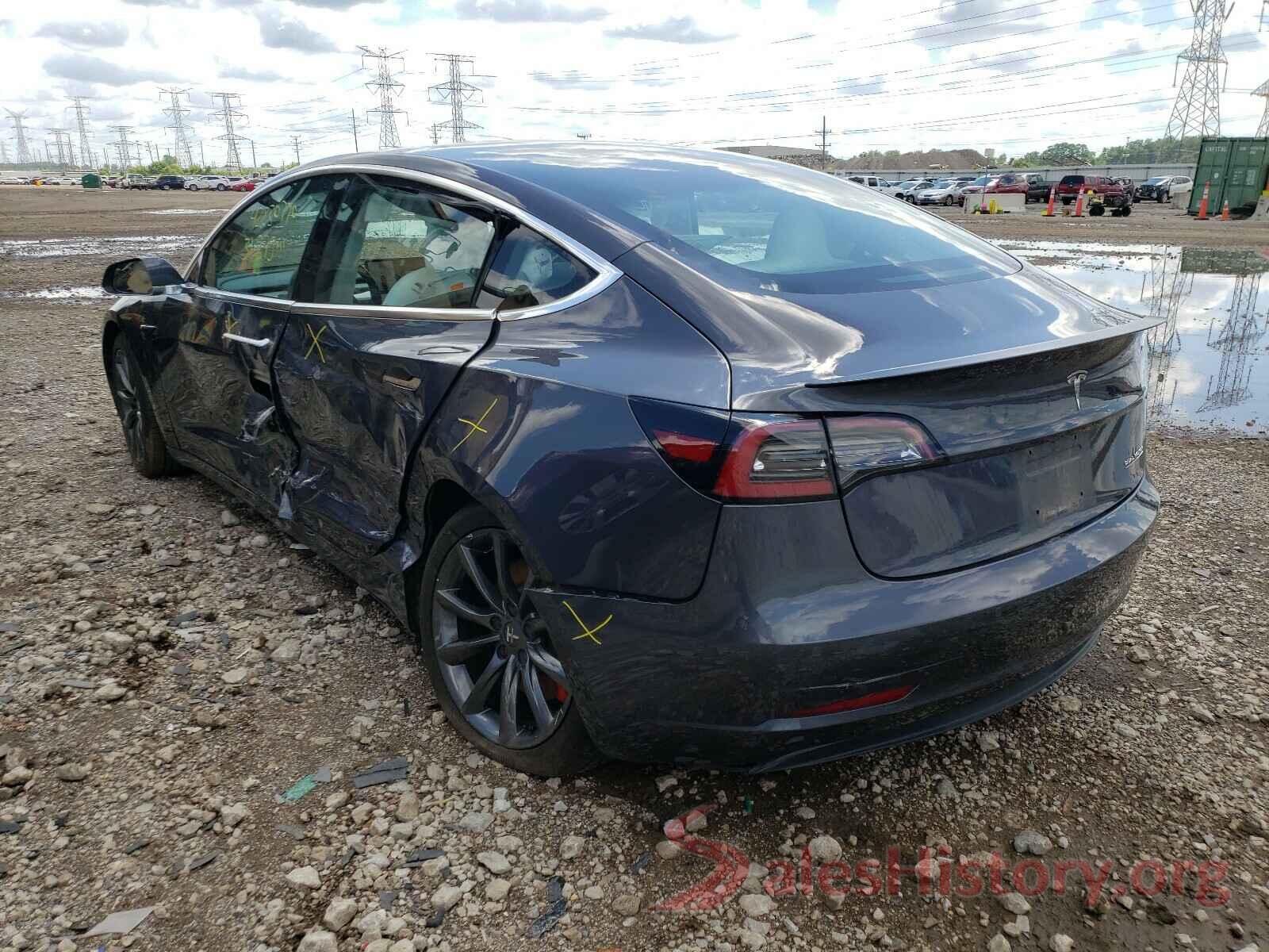 5YJ3E1EBXJF079453 2018 TESLA MODEL 3