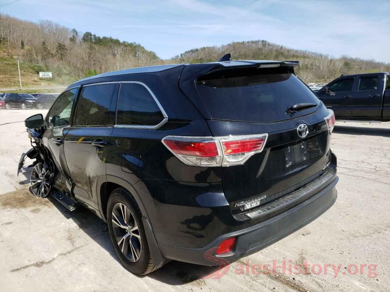 5TDJKRFH0GS284141 2016 TOYOTA HIGHLANDER