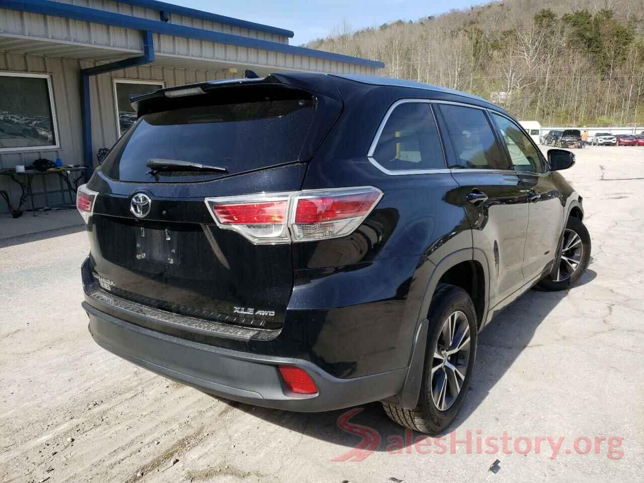 5TDJKRFH0GS284141 2016 TOYOTA HIGHLANDER