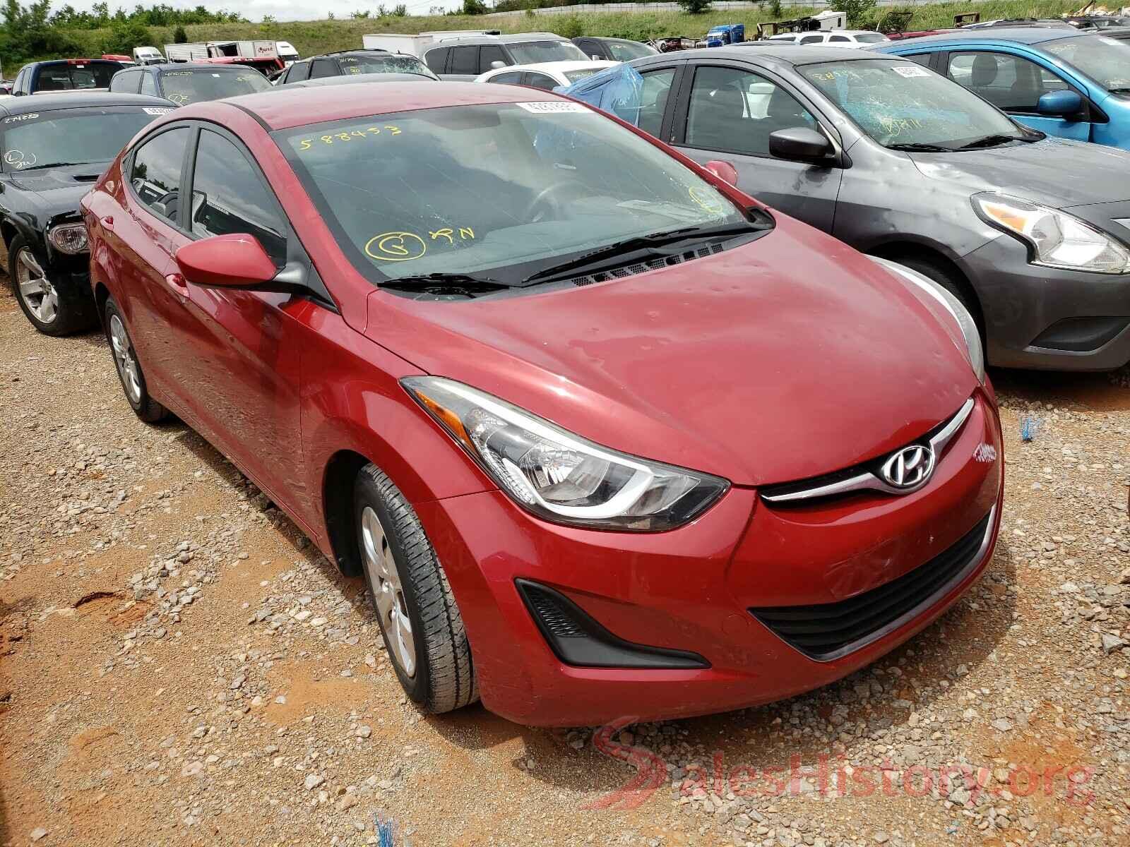 KMHDH4AE1GU588453 2016 HYUNDAI ELANTRA