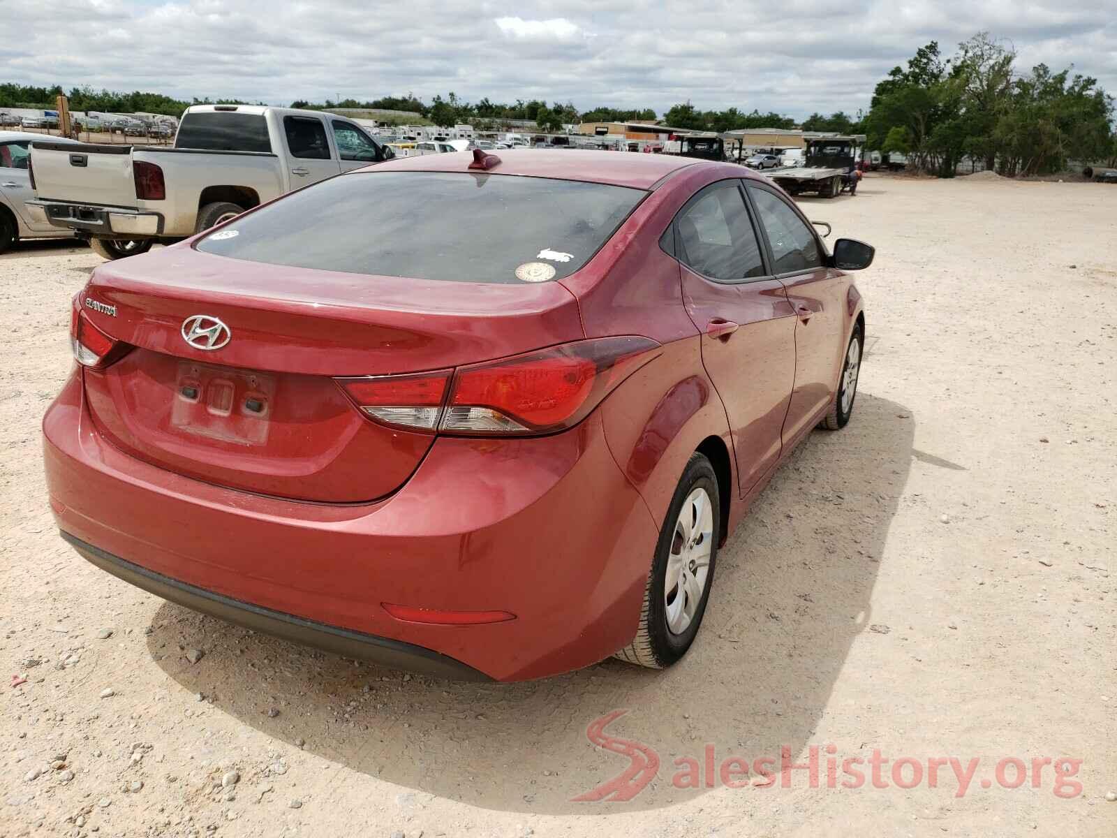 KMHDH4AE1GU588453 2016 HYUNDAI ELANTRA