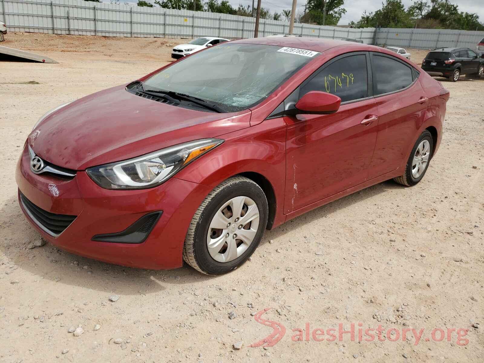 KMHDH4AE1GU588453 2016 HYUNDAI ELANTRA