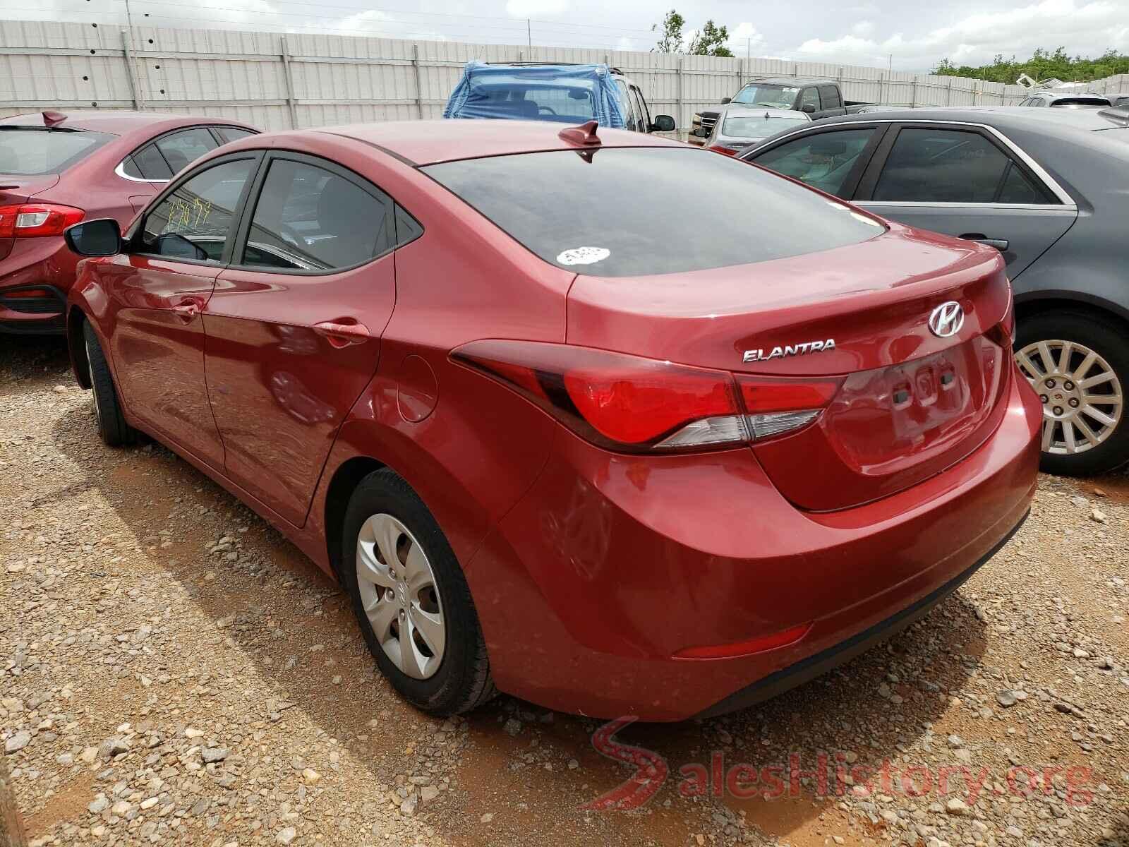 KMHDH4AE1GU588453 2016 HYUNDAI ELANTRA