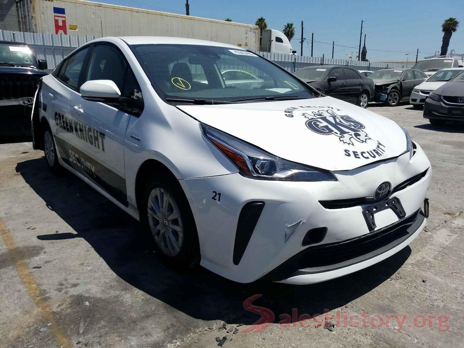 JTDKARFU4K3074463 2019 TOYOTA PRIUS