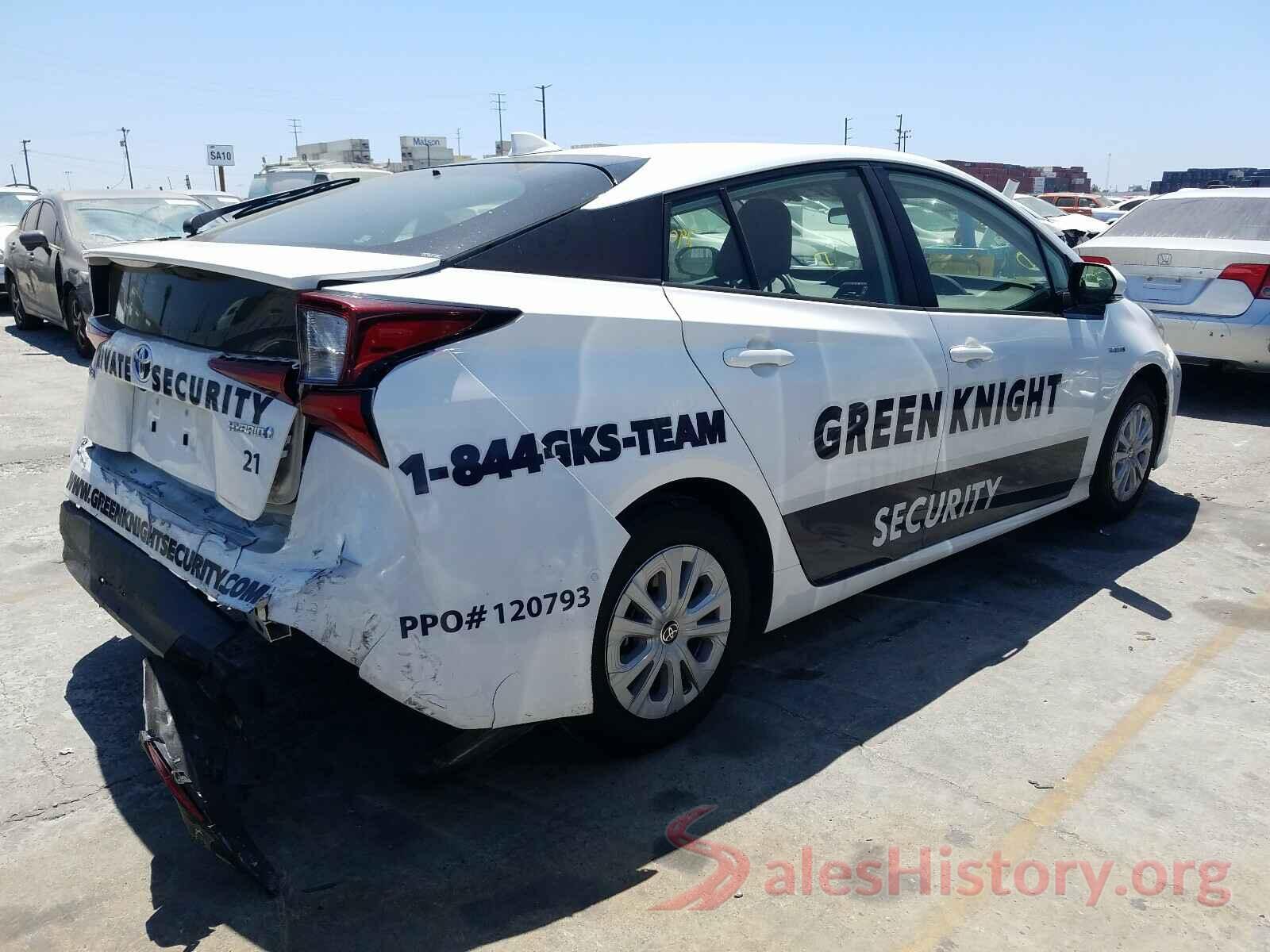 JTDKARFU4K3074463 2019 TOYOTA PRIUS