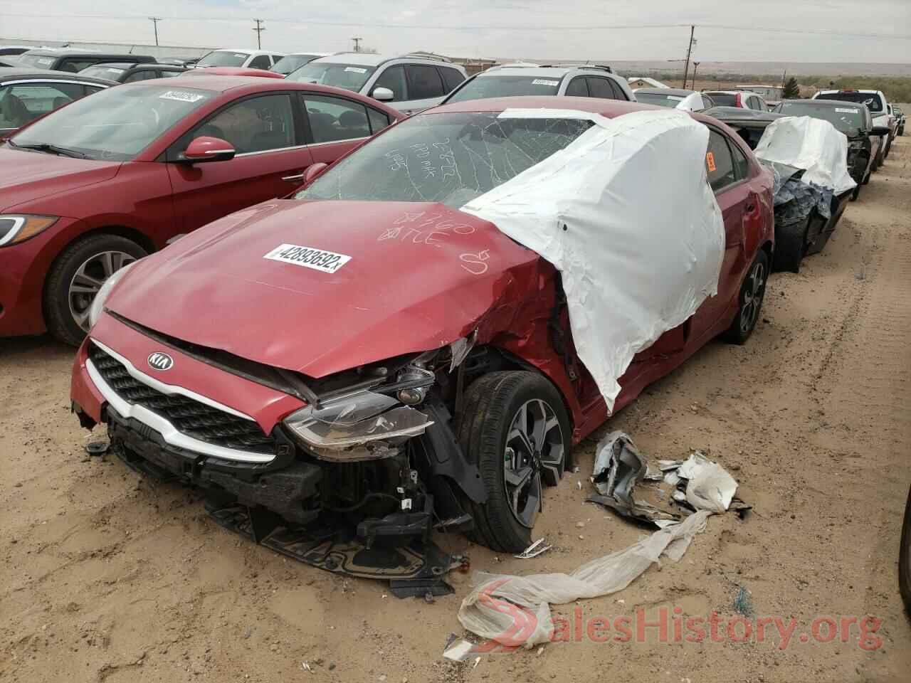 3KPF24AD7KE125858 2019 KIA FORTE