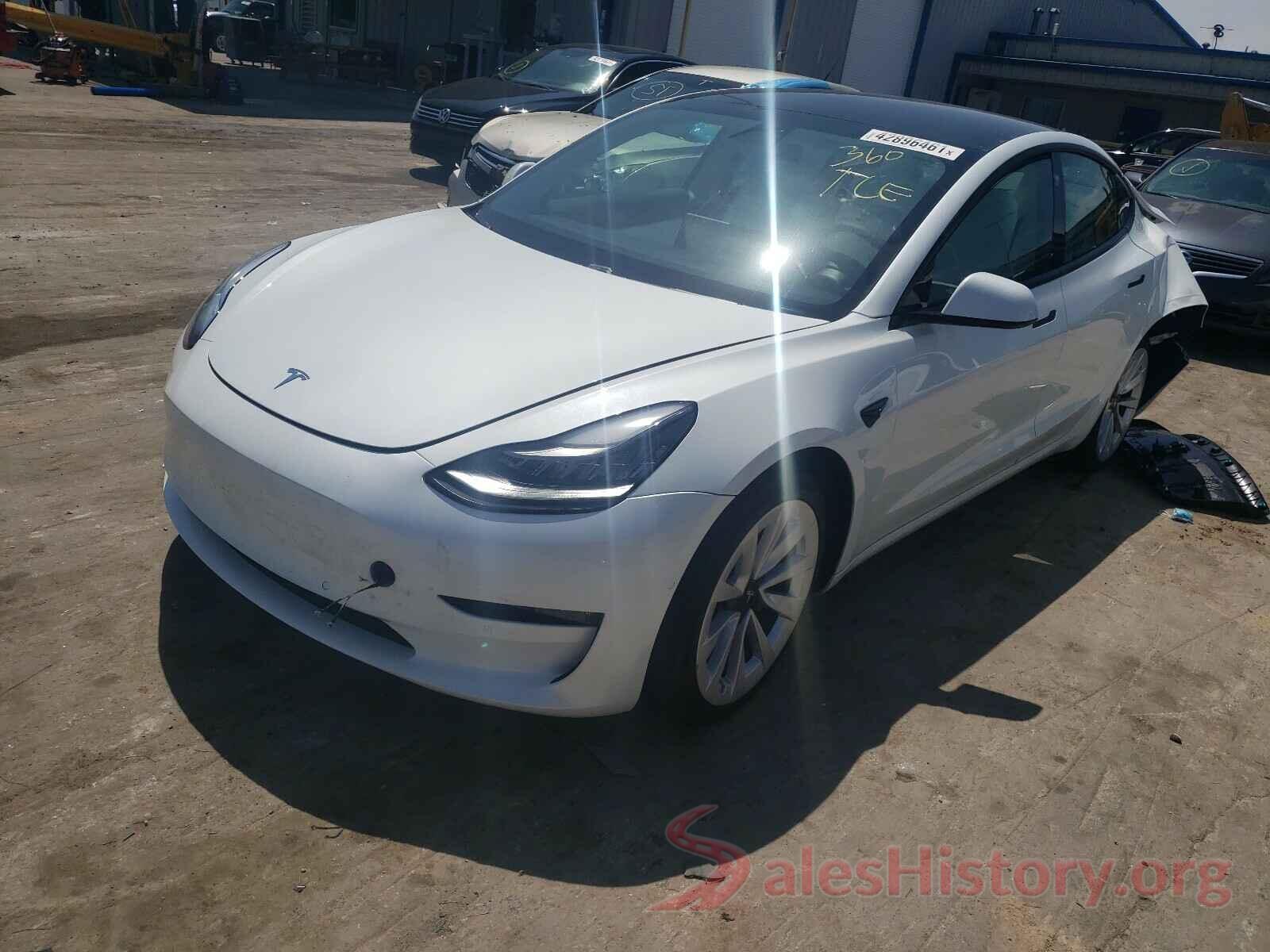 5YJ3E1EB3MF860528 2021 TESLA MODEL 3