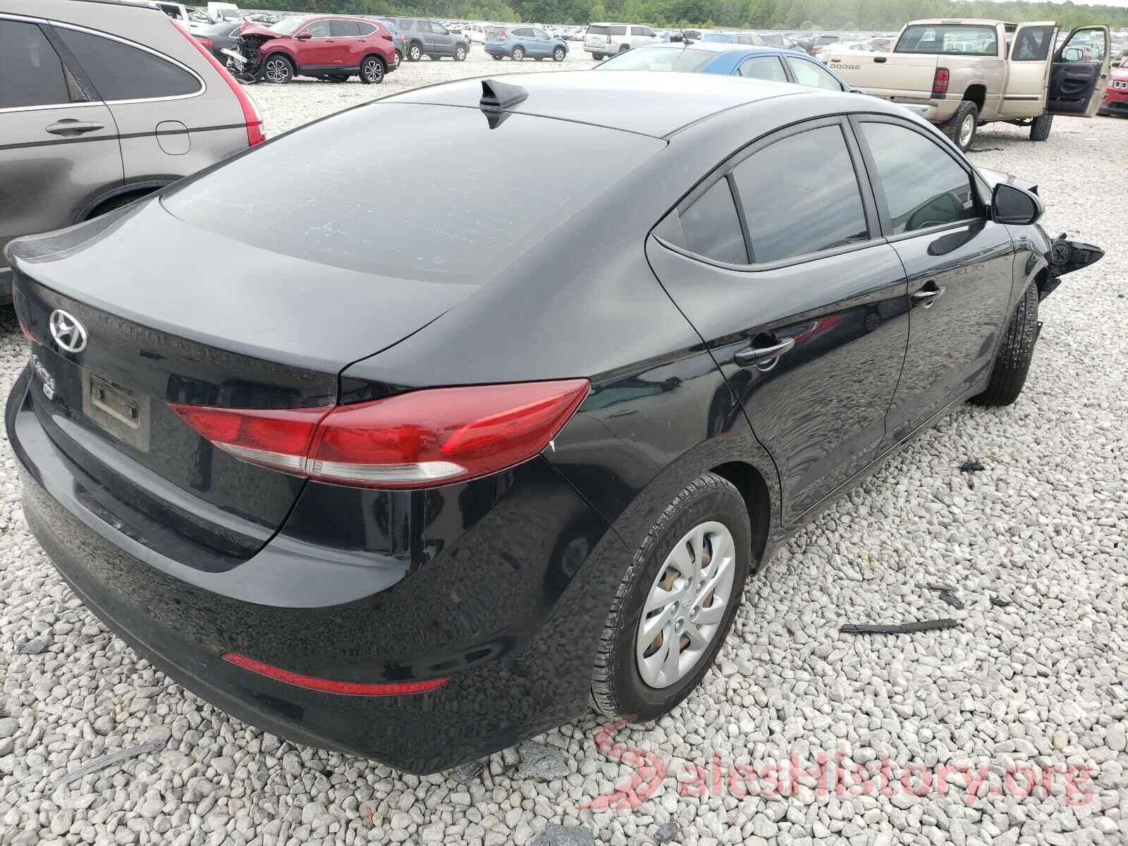 KMHD74LF2HU176388 2017 HYUNDAI ELANTRA