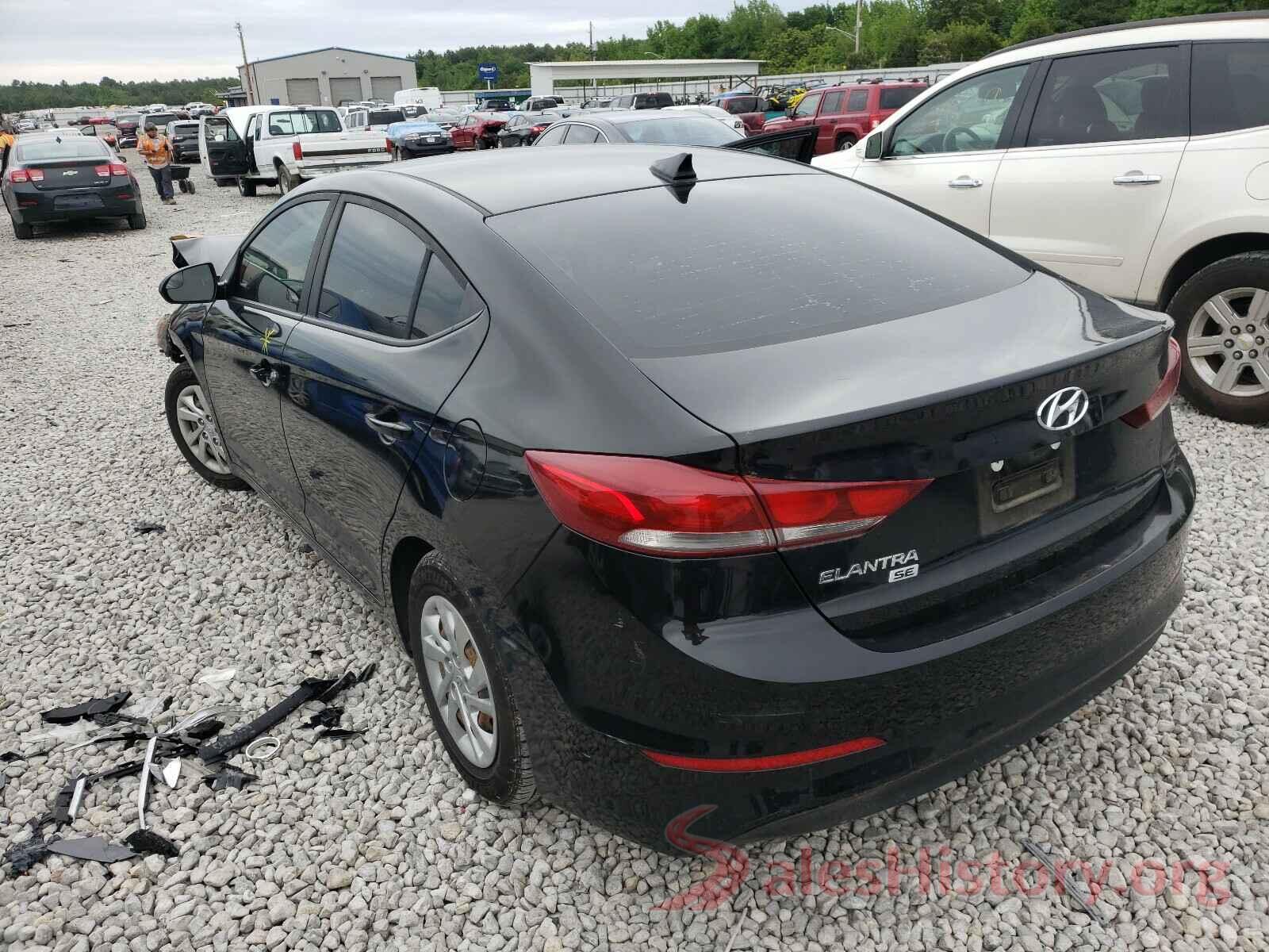 KMHD74LF2HU176388 2017 HYUNDAI ELANTRA