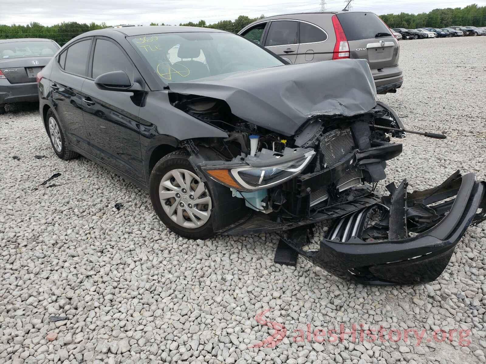 KMHD74LF2HU176388 2017 HYUNDAI ELANTRA