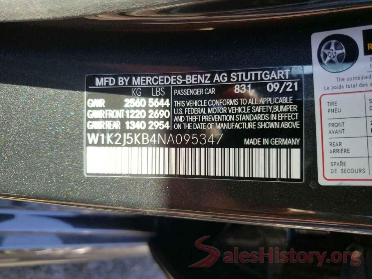 W1K2J5KB4NA095347 2022 MERCEDES-BENZ CLC-CLASS