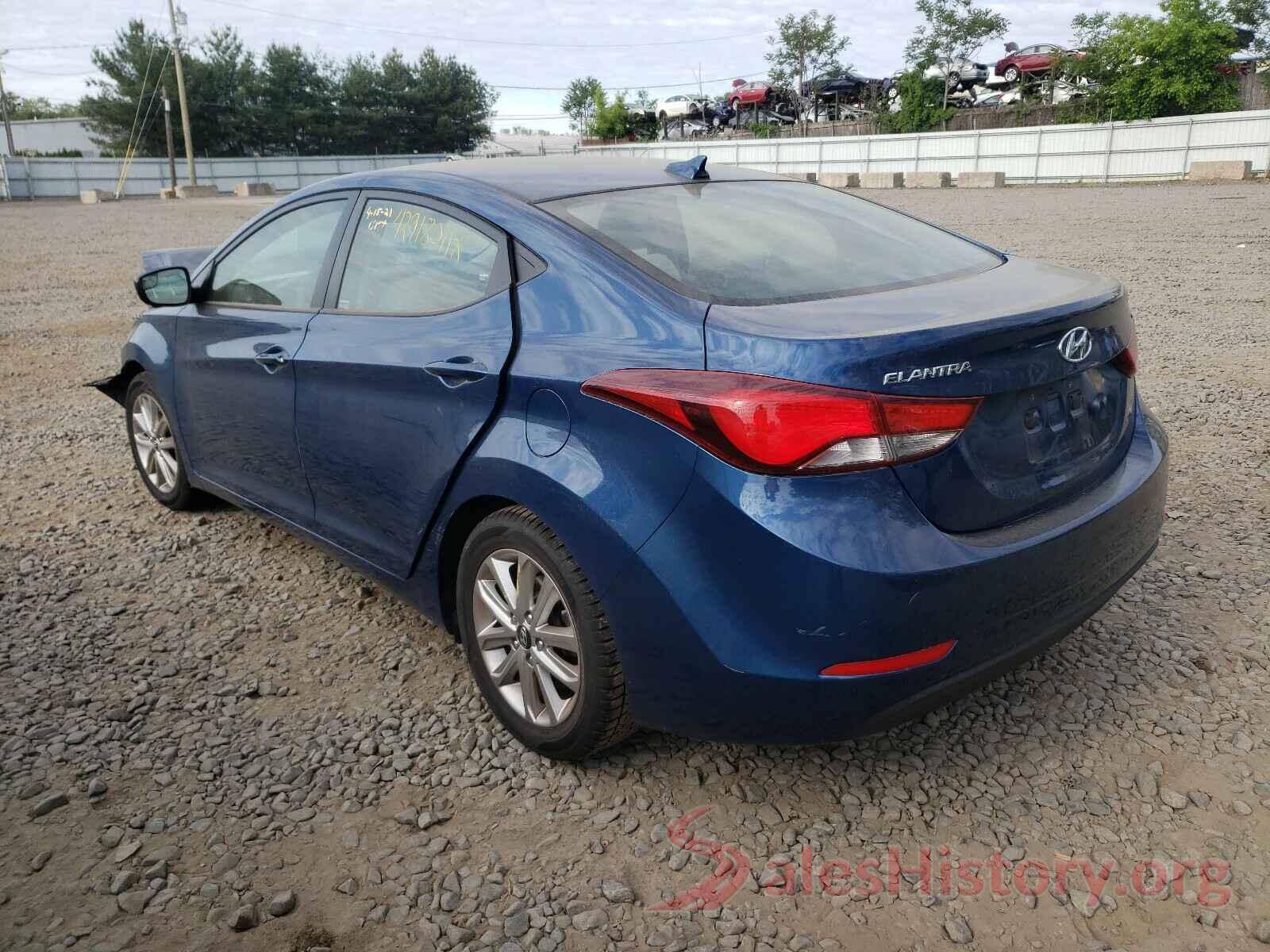 KMHDH4AE2GU587103 2016 HYUNDAI ELANTRA