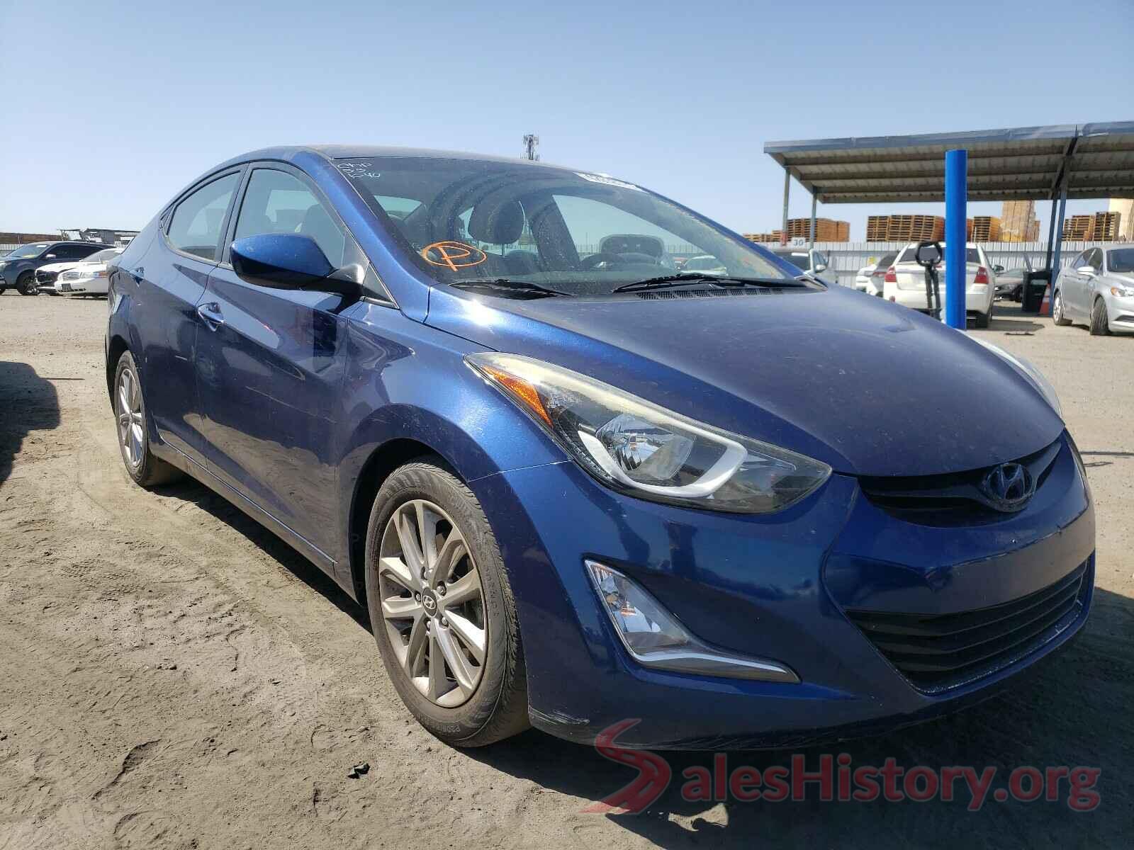 5NPDH4AE8GH706965 2016 HYUNDAI ELANTRA