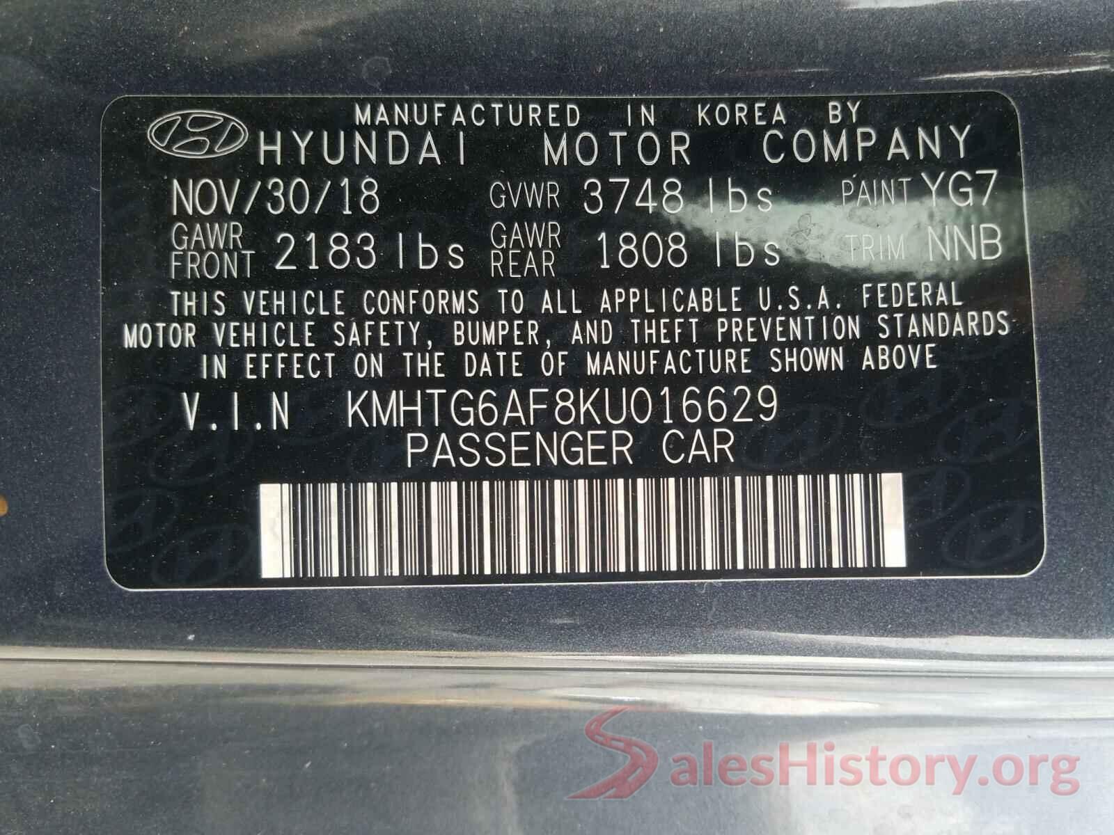 KMHTG6AF8KU016629 2019 HYUNDAI VELOSTER