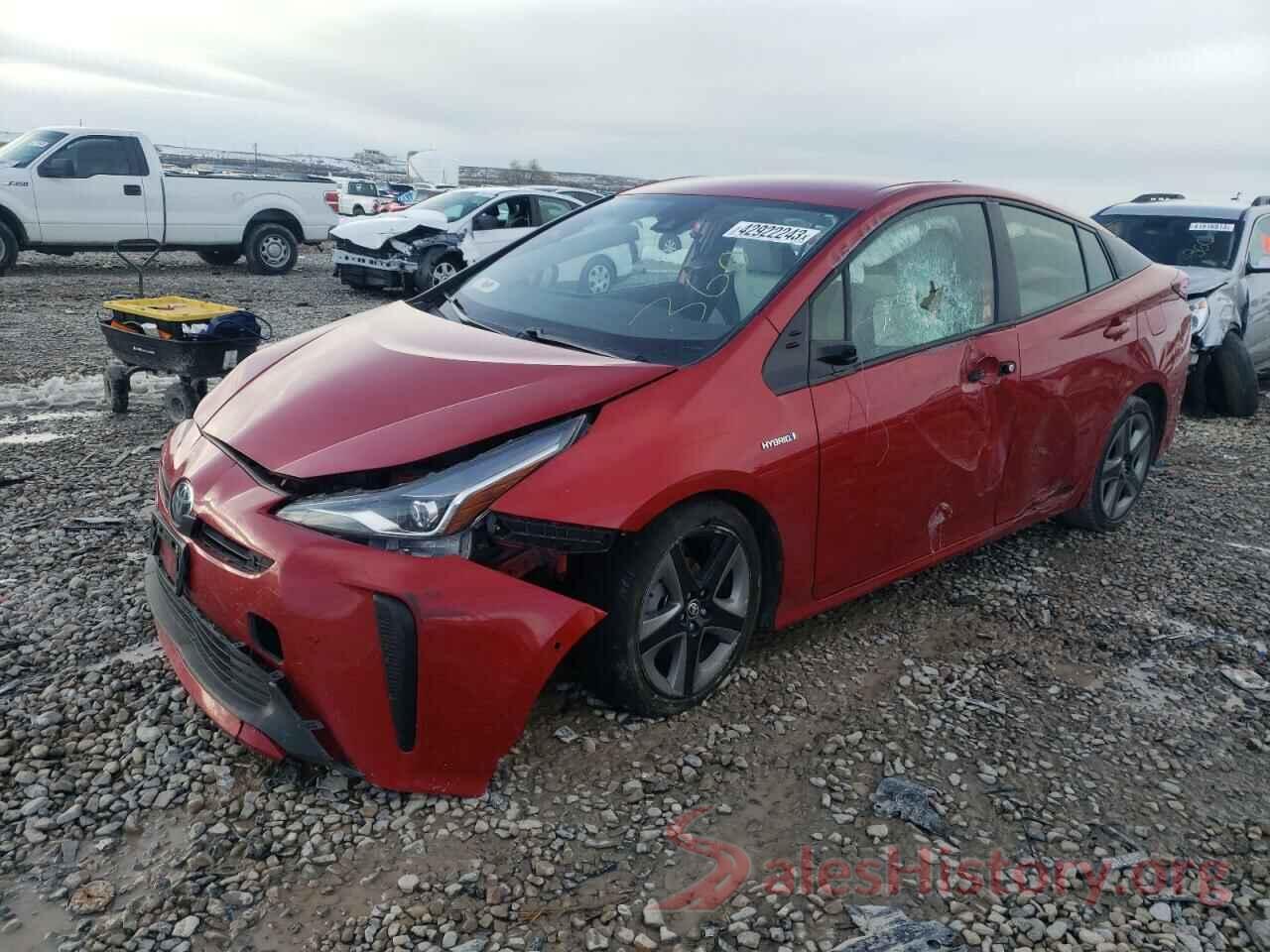 JTDKARFUXK3100158 2019 TOYOTA PRIUS