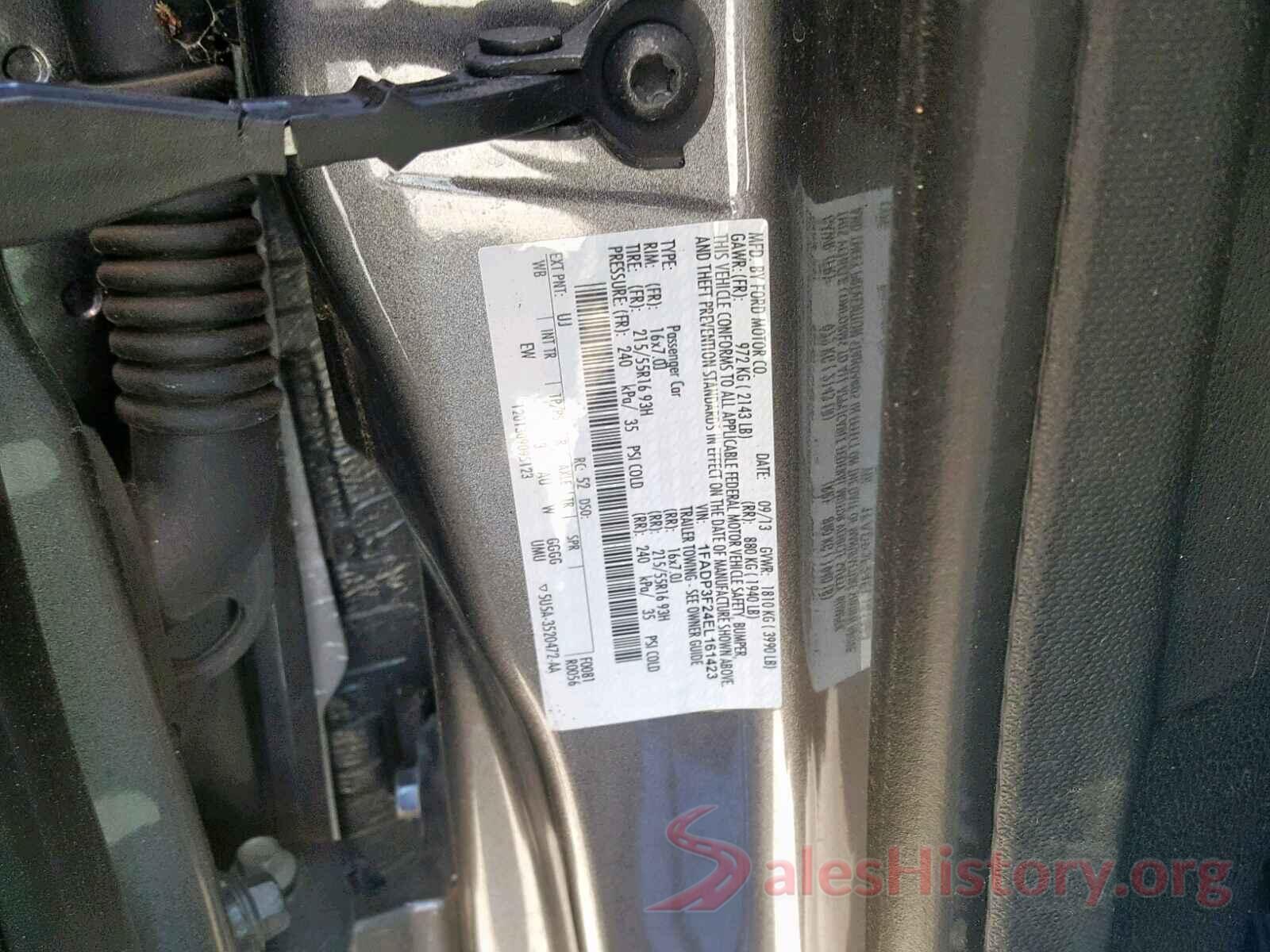 1FADP3F24EL161423 2014 FORD FOCUS SE