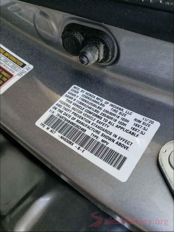 7FART6H84ME002468 2021 HONDA CRV