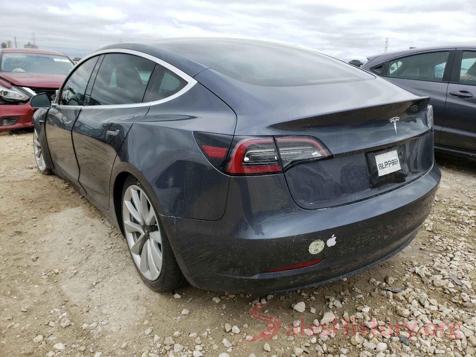 5YJ3E1EA5KF425434 2019 TESLA MODEL 3