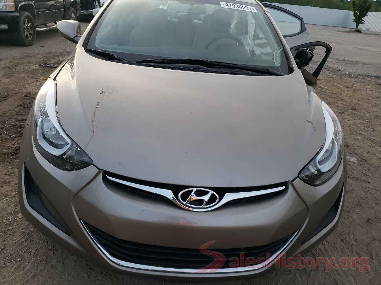 5NPDH4AE3GH691307 2016 HYUNDAI ELANTRA