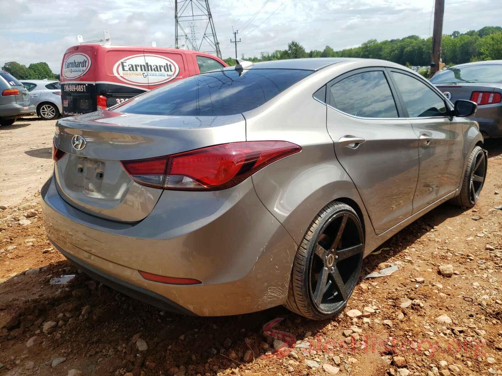 5NPDH4AE7GH725233 2016 HYUNDAI ELANTRA