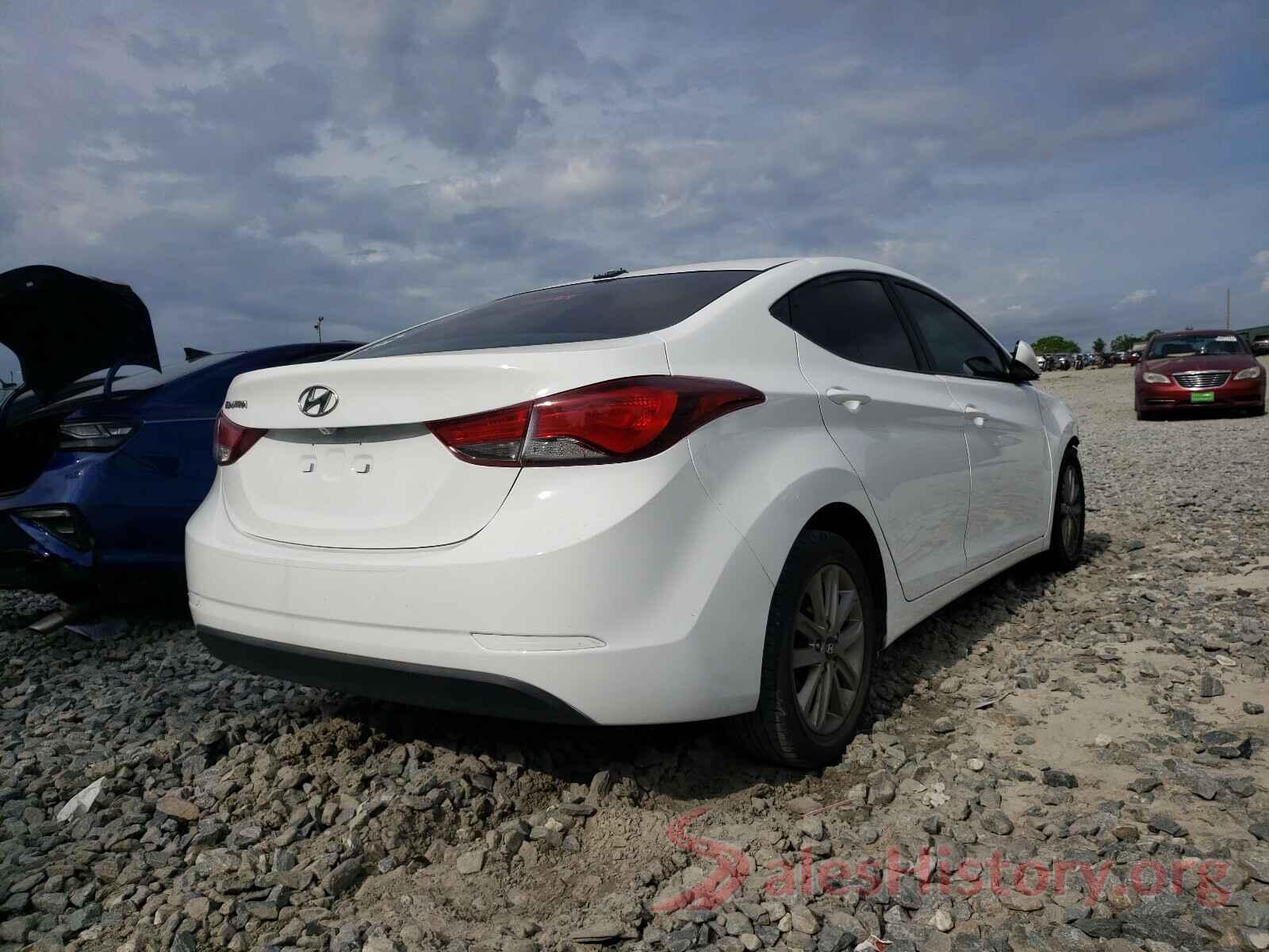 5NPDH4AEXGH782882 2016 HYUNDAI ELANTRA