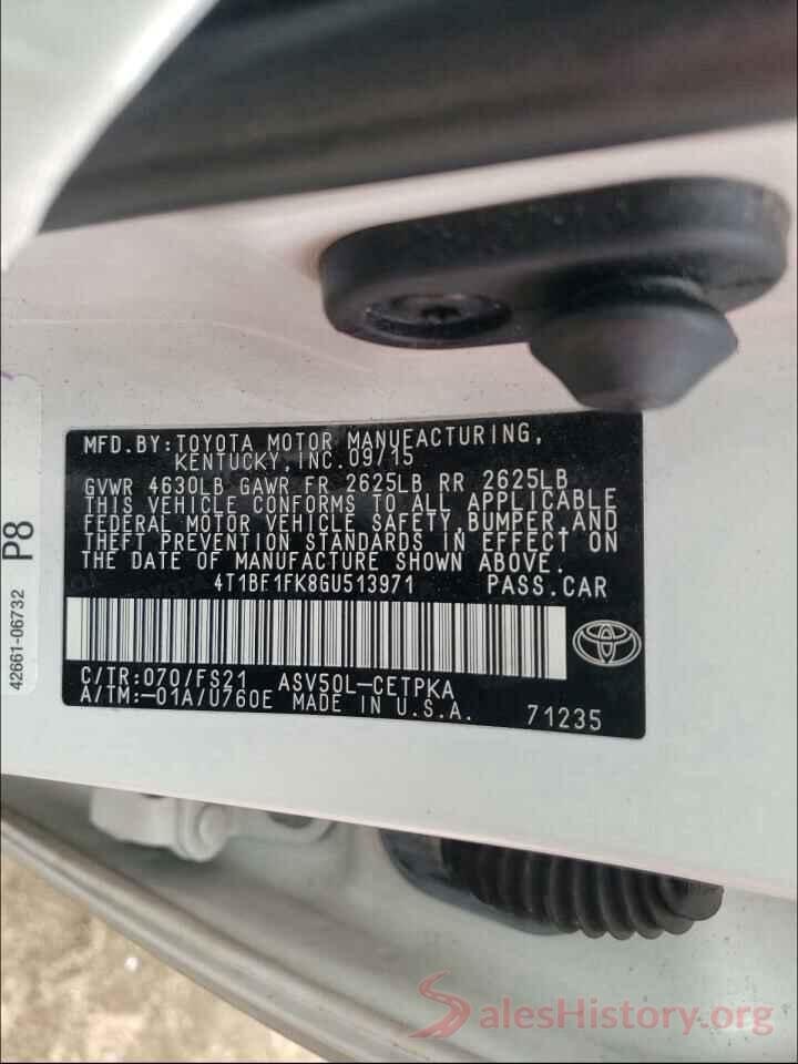 4T1BF1FK8GU513971 2016 TOYOTA CAMRY