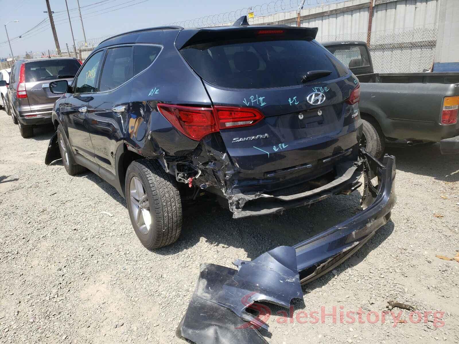 5NMZU3LB2HH008882 2017 HYUNDAI SANTA FE