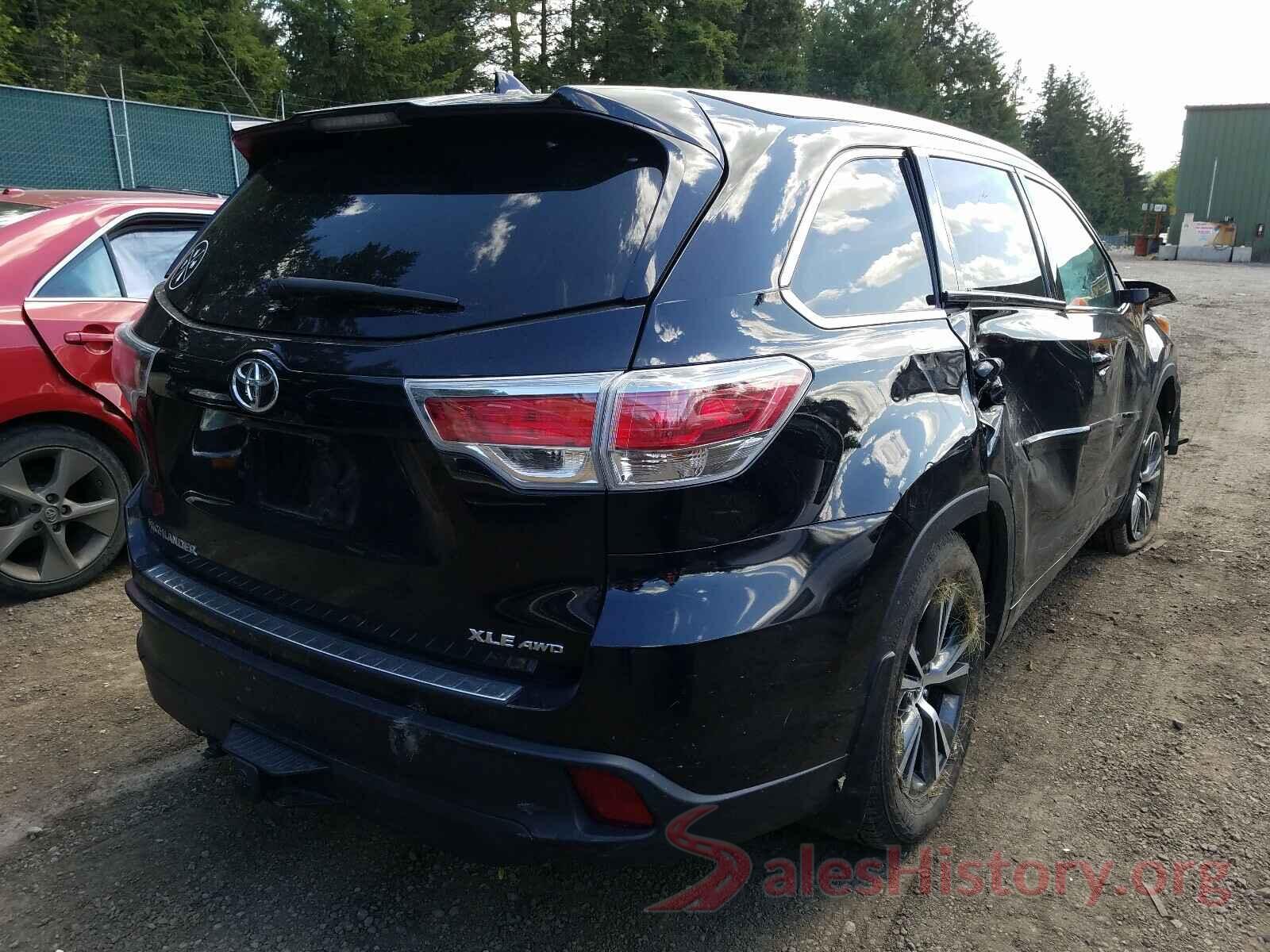 5TDJKRFH2GS345392 2016 TOYOTA HIGHLANDER