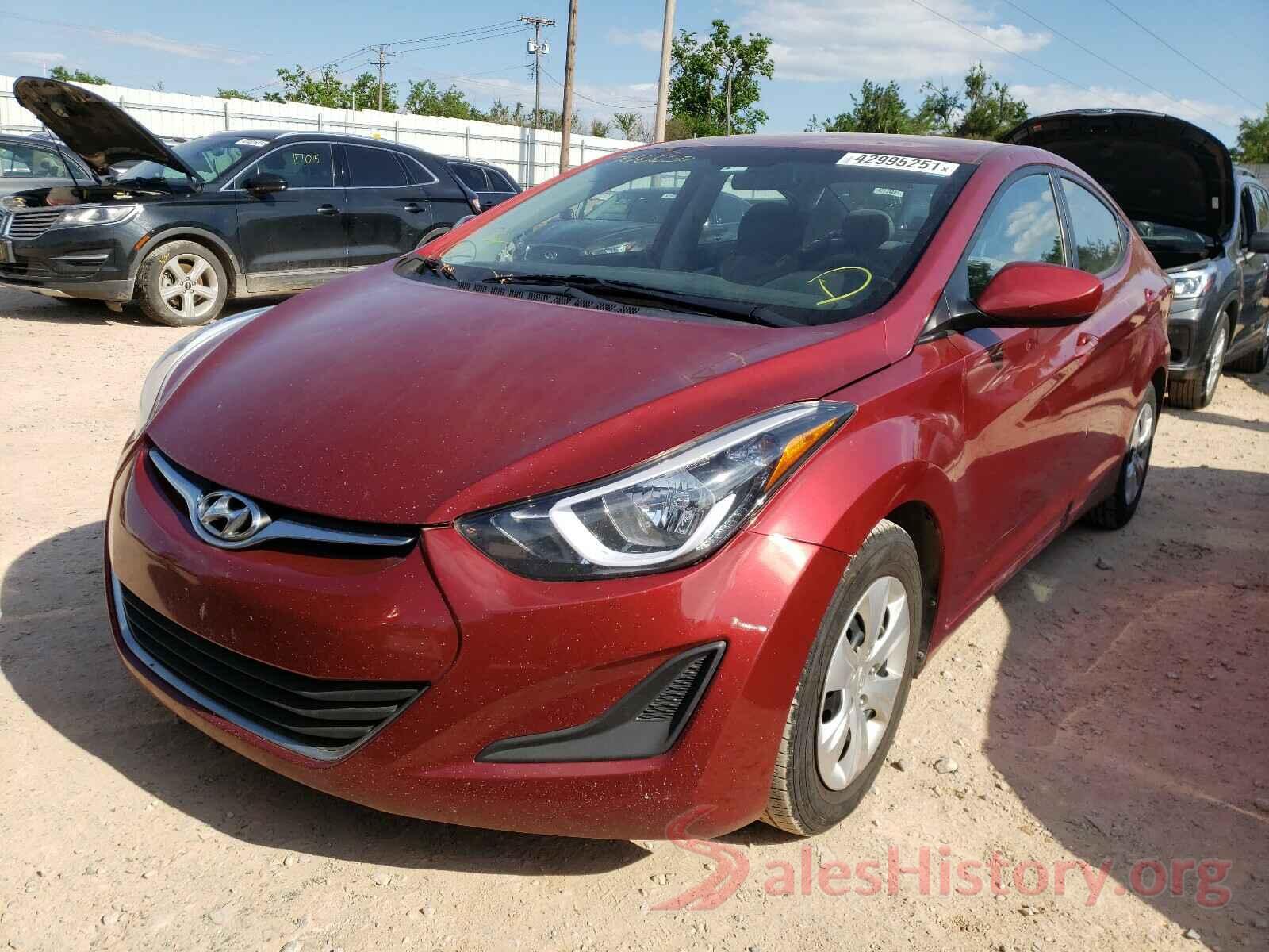 5NPDH4AE7GH746650 2016 HYUNDAI ELANTRA