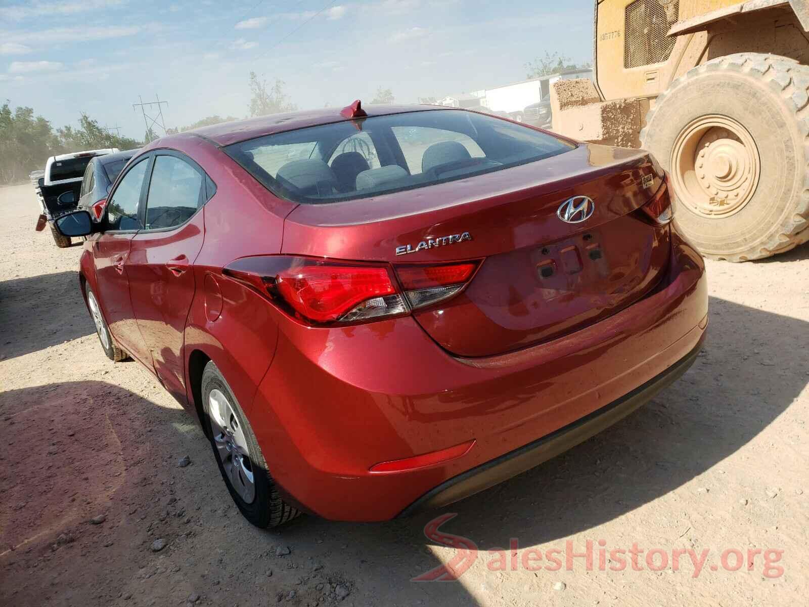 5NPDH4AE7GH746650 2016 HYUNDAI ELANTRA