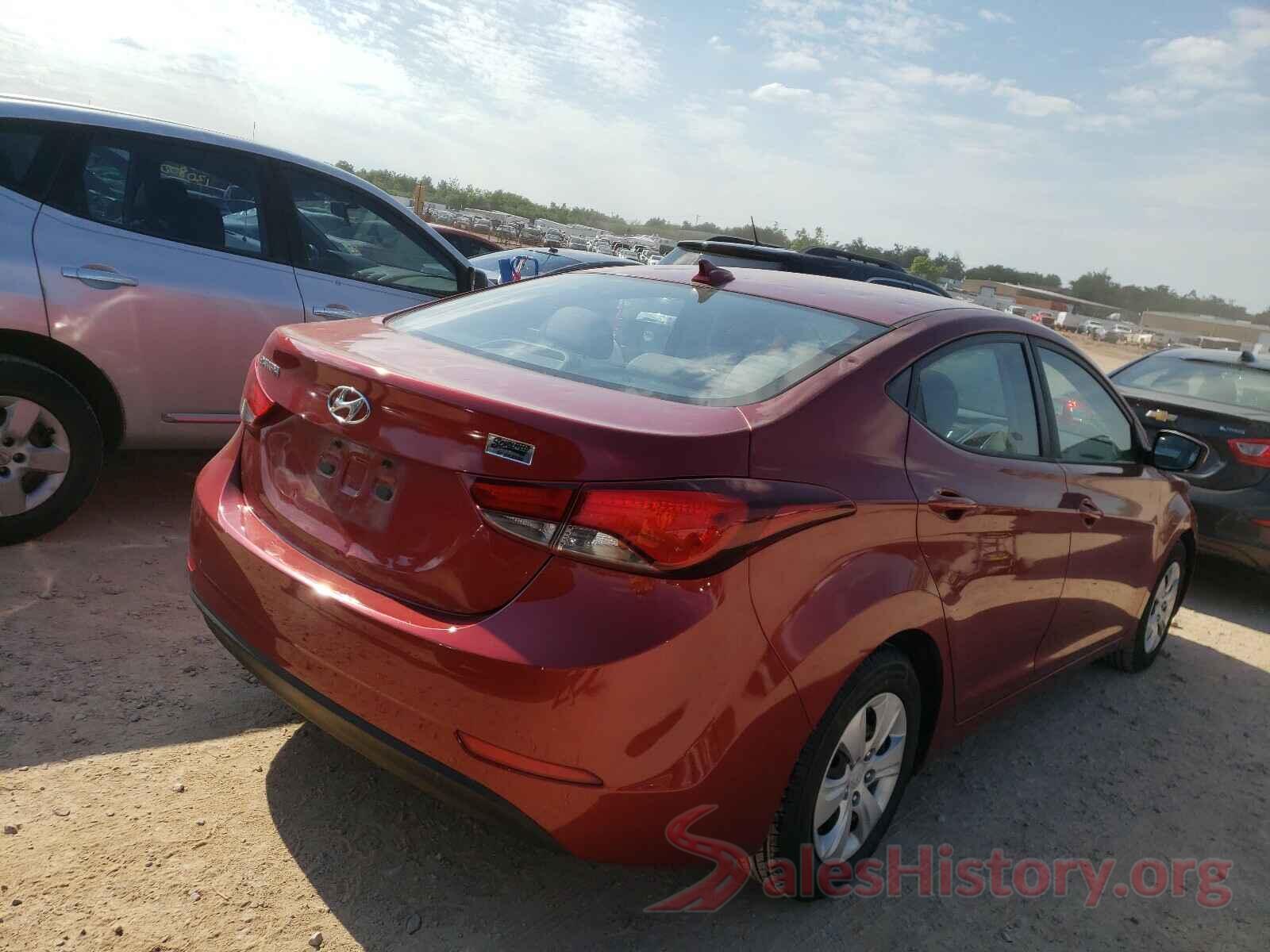 5NPDH4AE7GH746650 2016 HYUNDAI ELANTRA