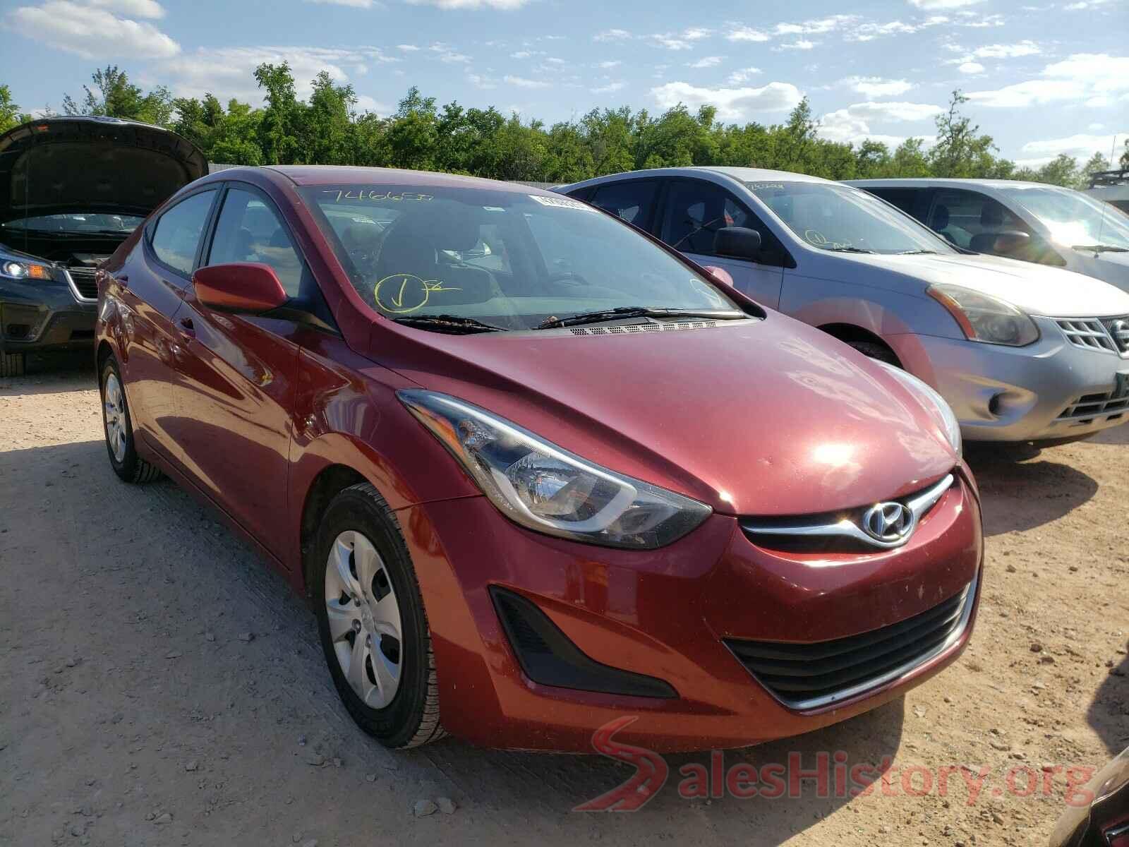 5NPDH4AE7GH746650 2016 HYUNDAI ELANTRA