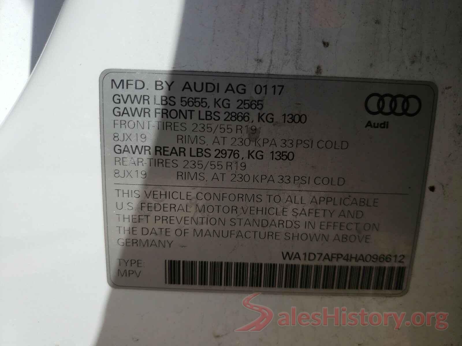 WA1D7AFP4HA096612 2017 AUDI Q5