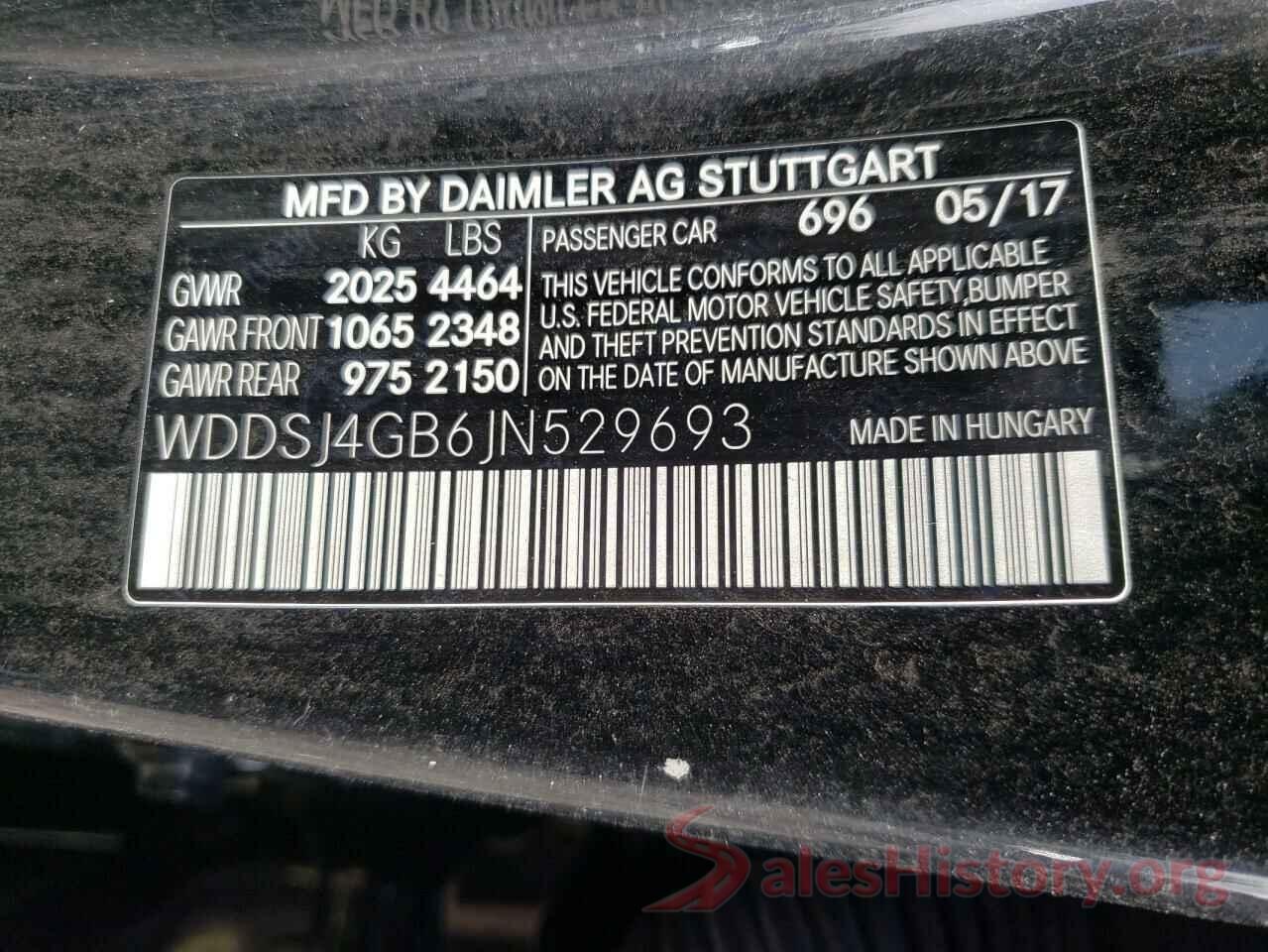 WDDSJ4GB6JN529693 2018 MERCEDES-BENZ CLA-CLASS