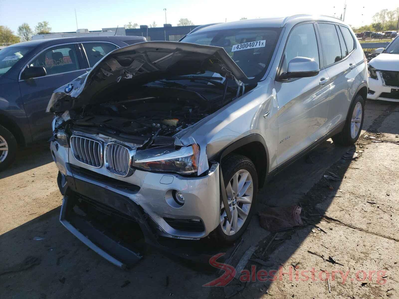 5UXWX9C38H0W76710 2017 BMW X3