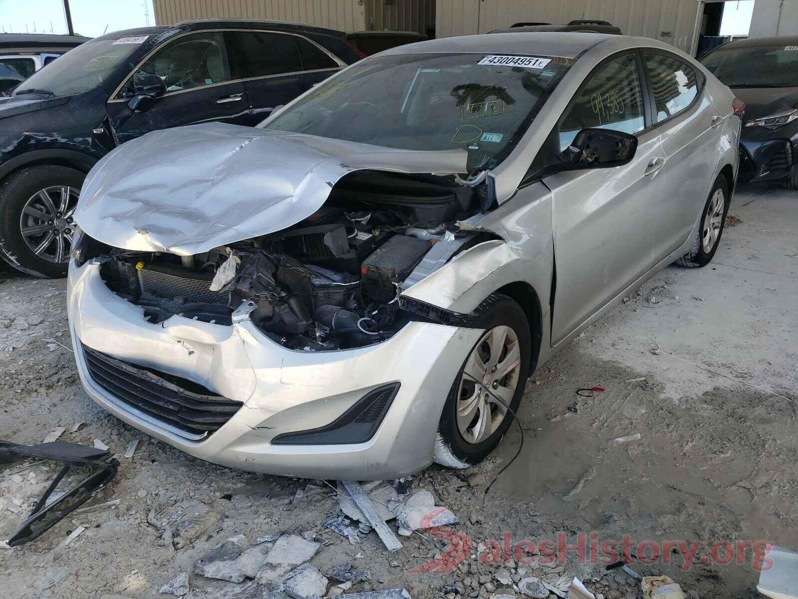 5NPDH4AE5GH736845 2016 HYUNDAI ELANTRA