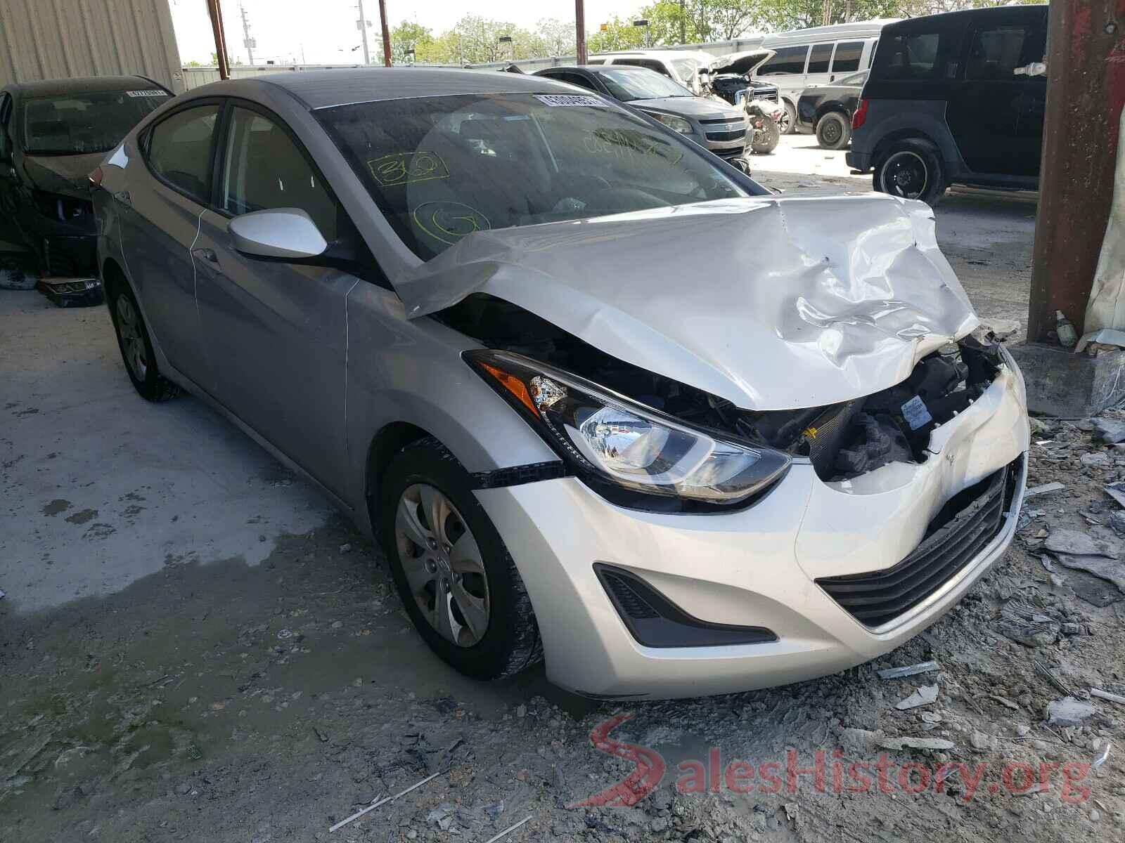 5NPDH4AE5GH736845 2016 HYUNDAI ELANTRA