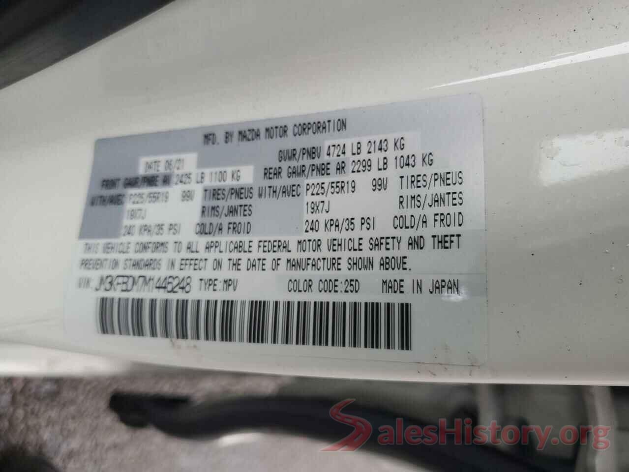 JM3KFBDM7M1446248 2021 MAZDA CX-5