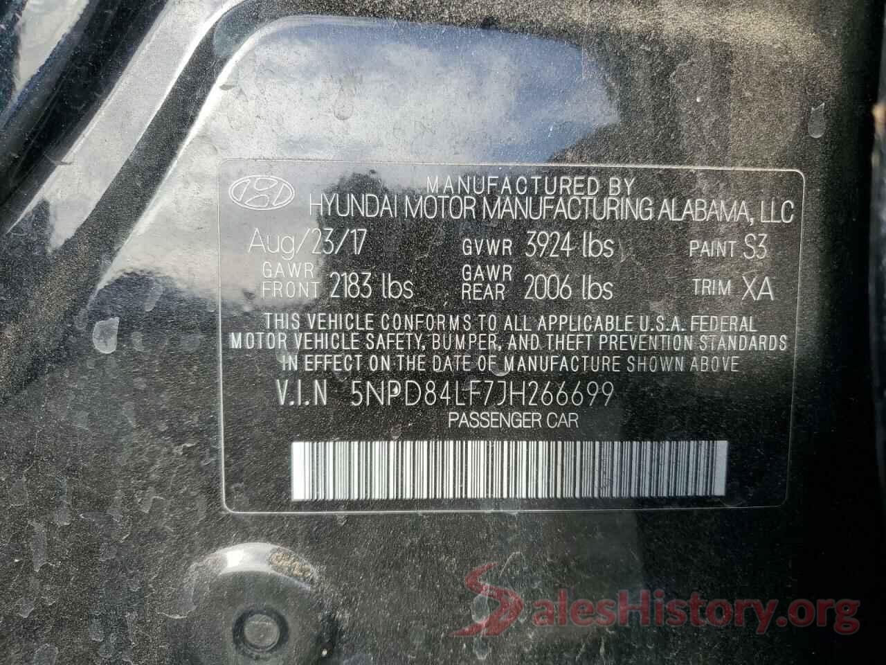 5NPD84LF7JH266699 2018 HYUNDAI ELANTRA