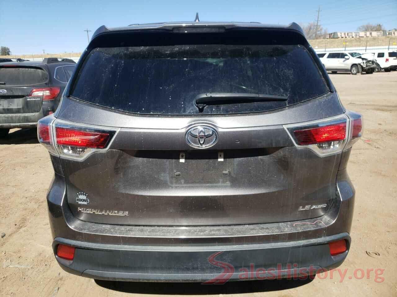 5TDBKRFH2GS354422 2016 TOYOTA HIGHLANDER