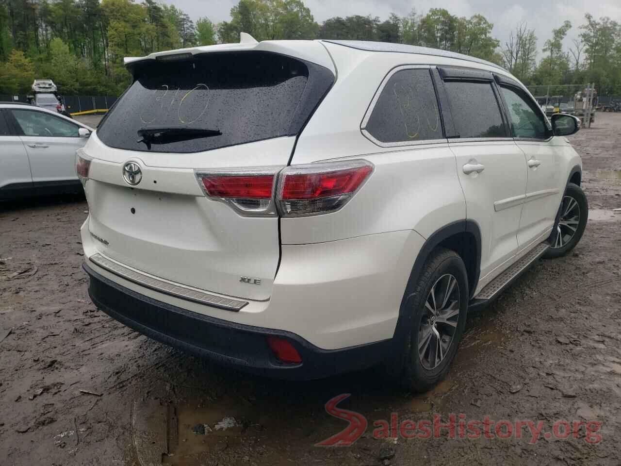 5TDJKRFH3GS309601 2016 TOYOTA HIGHLANDER