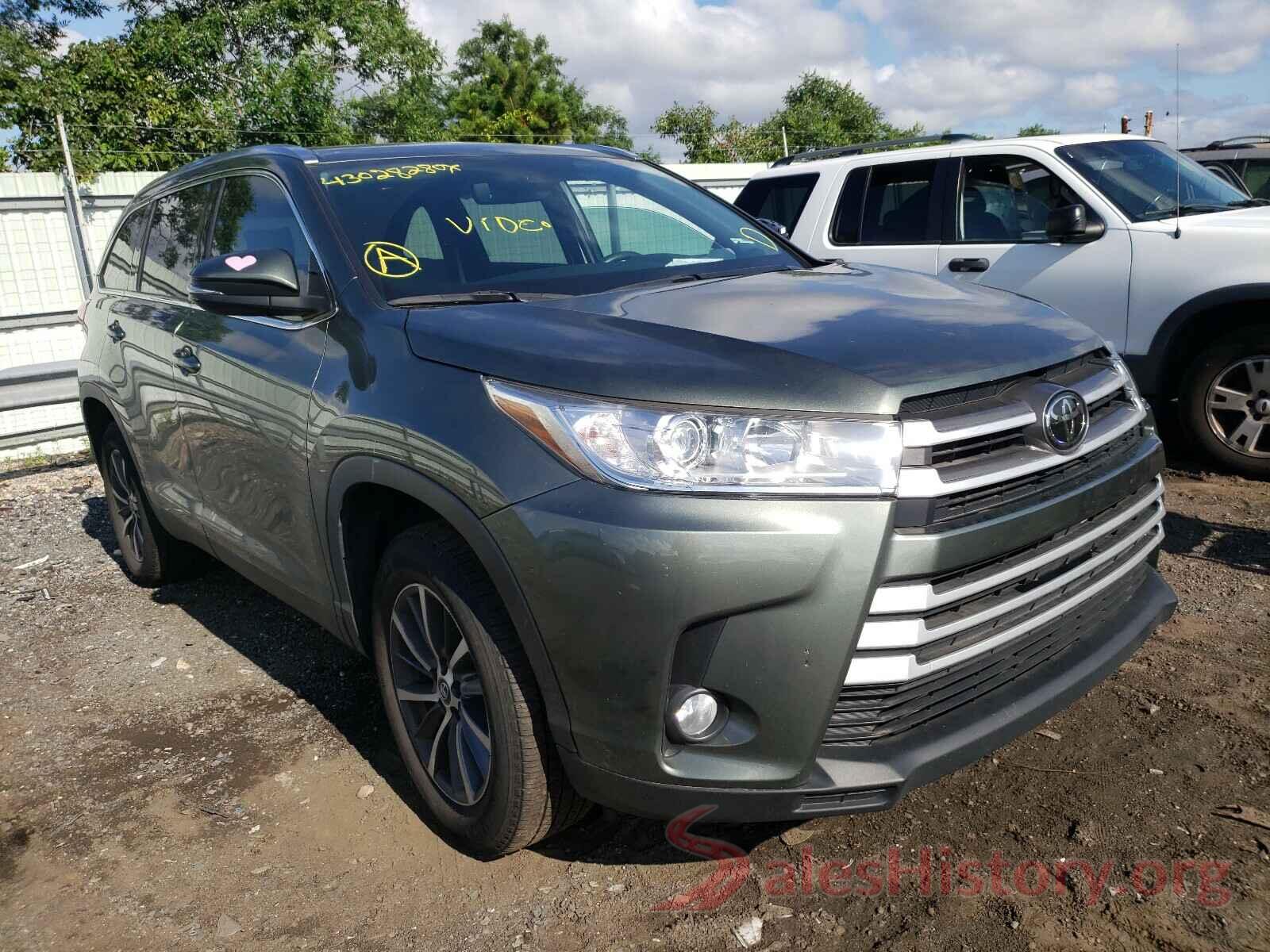 5TDKZRFH9KS316500 2019 TOYOTA HIGHLANDER