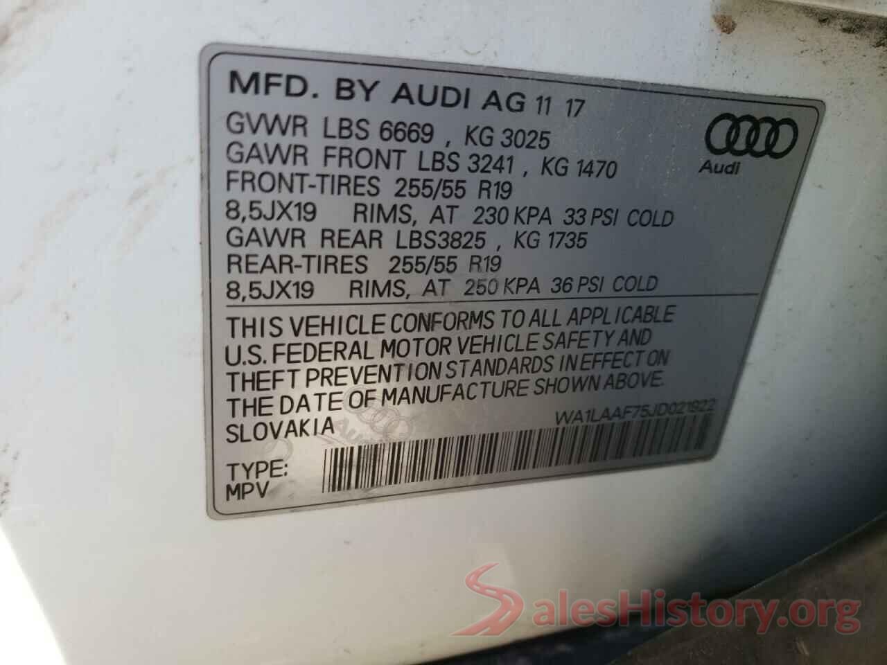 WA1LAAF75JD021922 2018 AUDI Q7