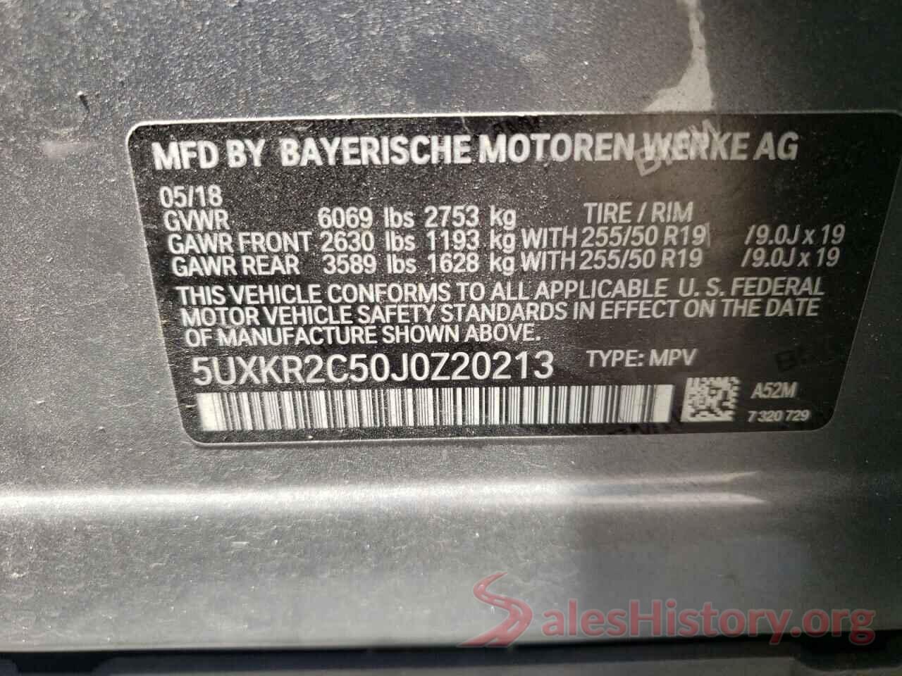 5UXKR2C50J0Z20213 2018 BMW X5