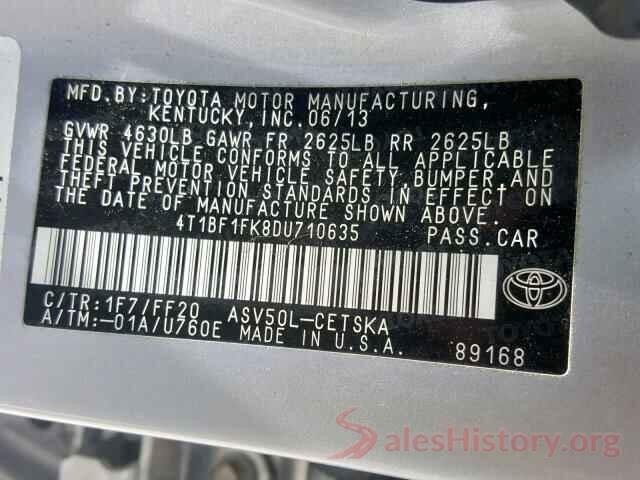 4T1BF1FK8DU710635 2013 TOYOTA CAMRY