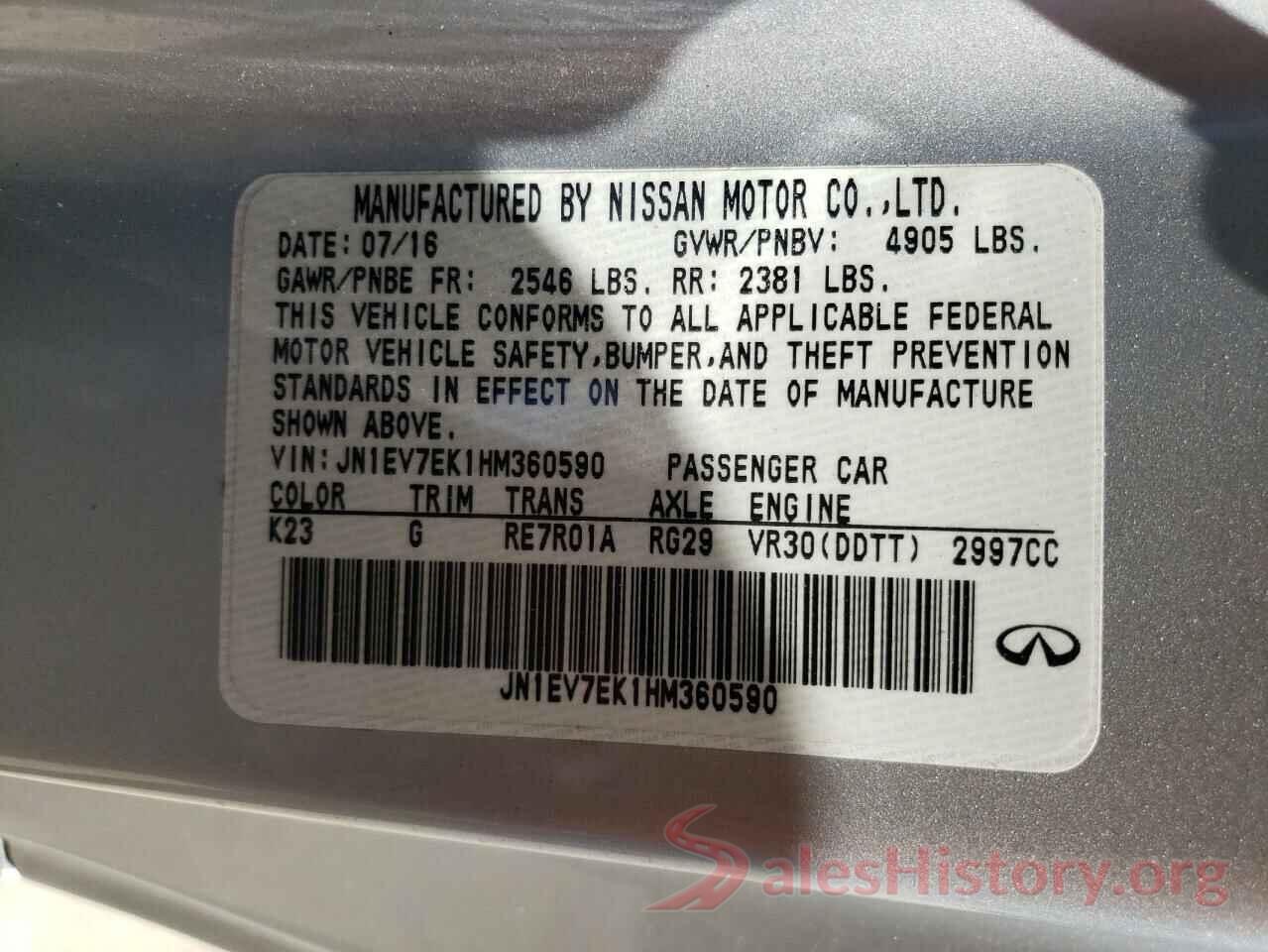 JN1EV7EK1HM360590 2017 INFINITI Q60