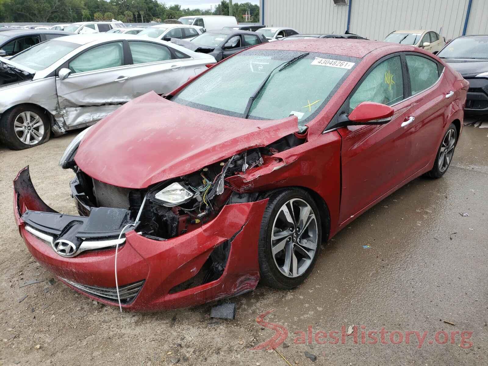 KMHDH4AE9GU620419 2016 HYUNDAI ELANTRA