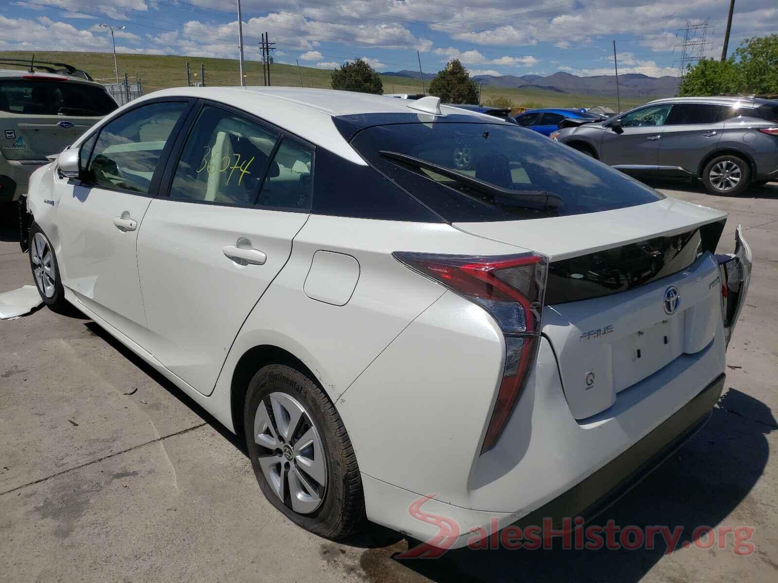 JTDKARFU5G3013145 2016 TOYOTA PRIUS