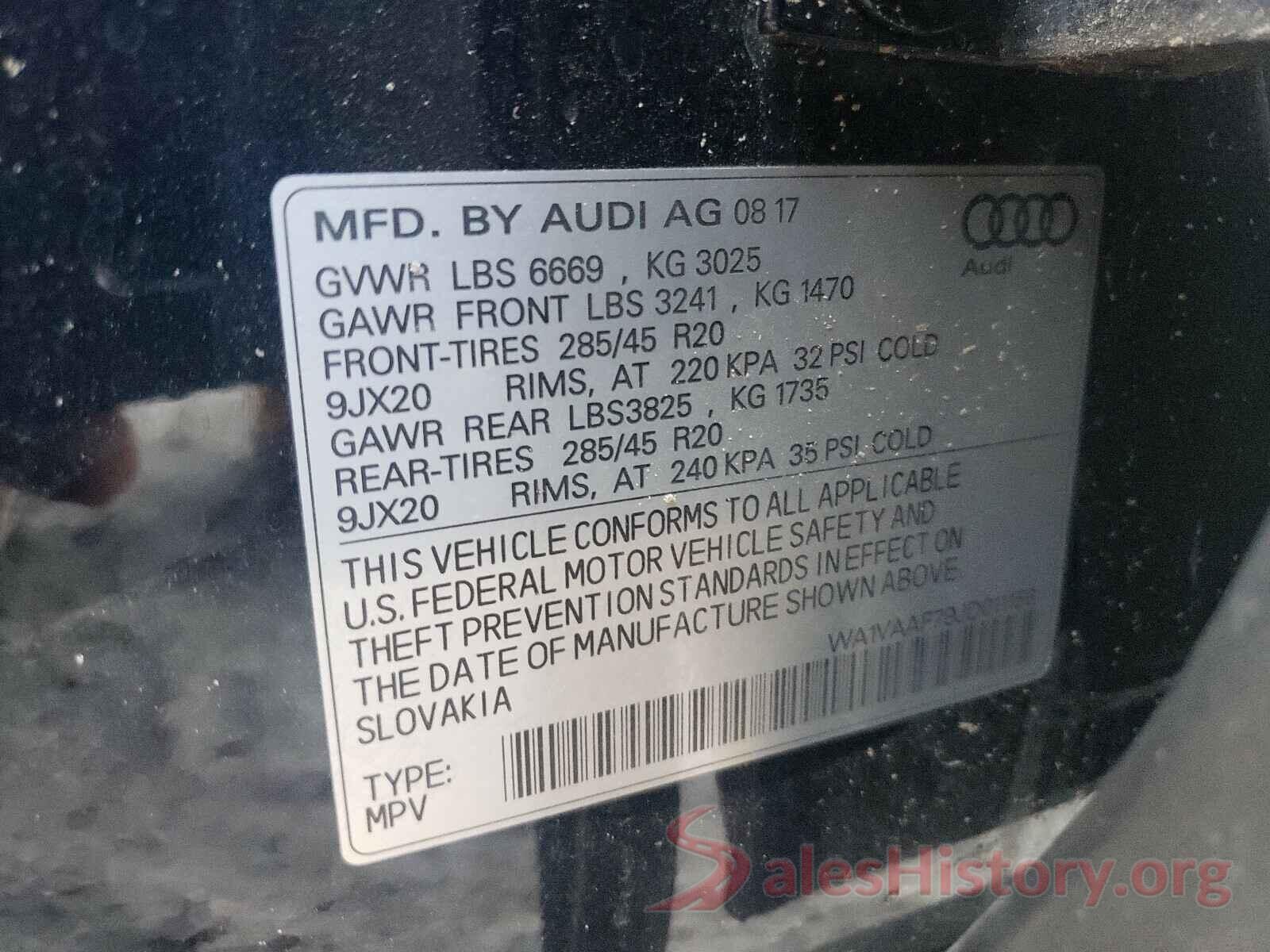 WA1VAAF79JD011158 2018 AUDI Q7