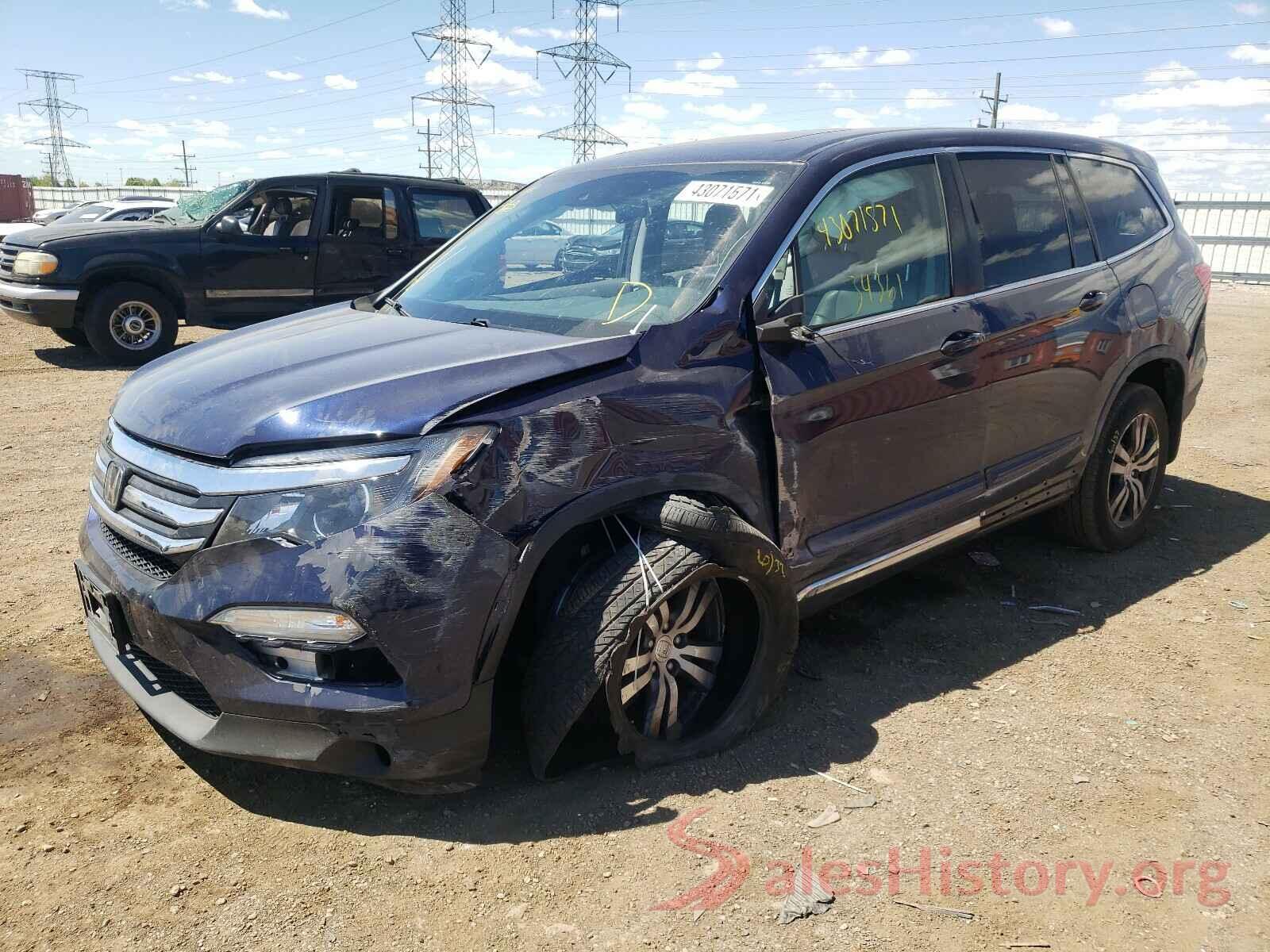 5FNYF6H60HB001675 2017 HONDA PILOT